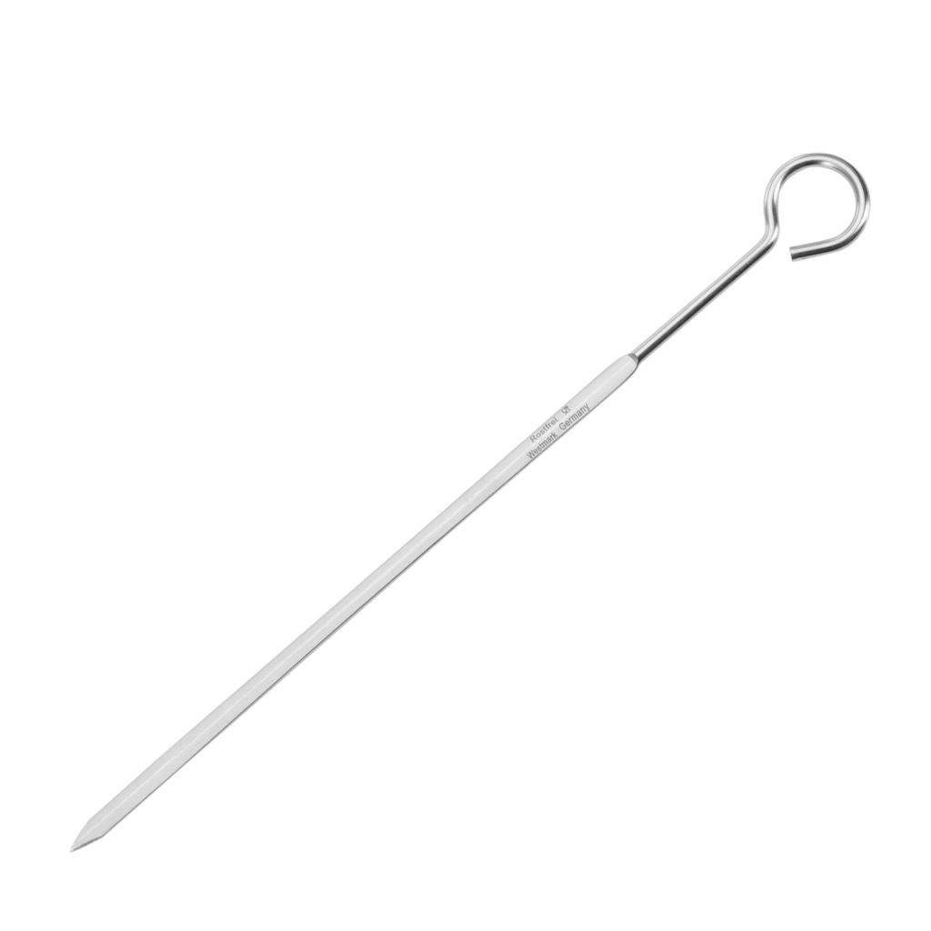 50 Pack Stainless Steel Kebab Skewers - 10 Inch BBQ Skewers for Grilling Shish Kebabs, Meat, Vegetables & Fruits - Perfect for Outdoor BBQ, Camping & Picnic Parties