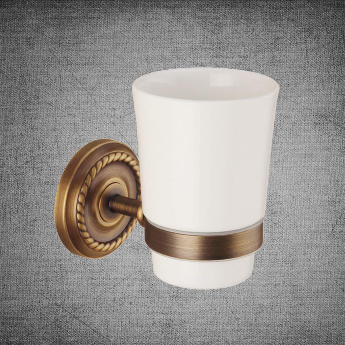Wall Mounted Toothbrush Holder & Cup Organizer - Space Saving Bathroom Storage for Toothbrushes, Cups, and Essentials - Perfect for Small Bathrooms, Dorms, and RVs
