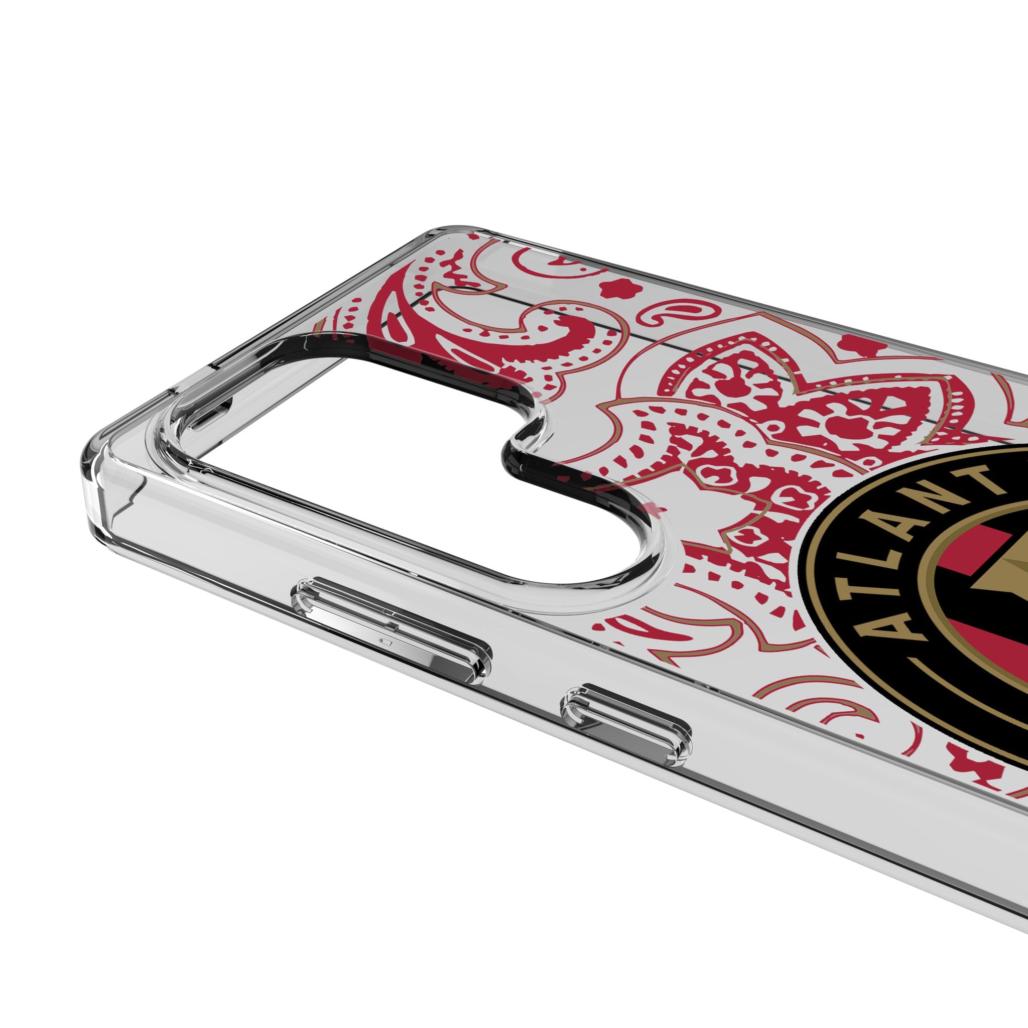 Atlanta United FC Paisley Clear Phone Case for Samsung Galaxy S21 S22 S23 - Durable Protective Cover with Slim Fit Design - Perfect for Fans, Gifts & Everyday Use