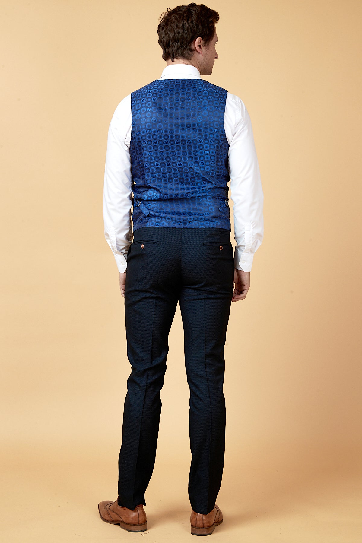 Premium Navy Blue Three-Piece Suit for Men - Tailored Business Formal Attire - Perfect for Weddings, Office Meetings & Special Occasions