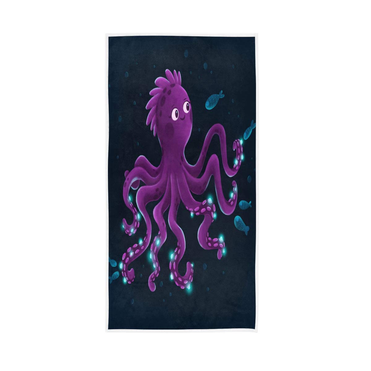 Super Soft Octopus Plush Bath Towel - Cotton Beach & Hand Towel for Women, Shower, Swim, Pool, Spa, Gym, Yoga, Travel & Hotel Use - Perfect for Beach Days, Spa Relaxation & Fitness Workouts