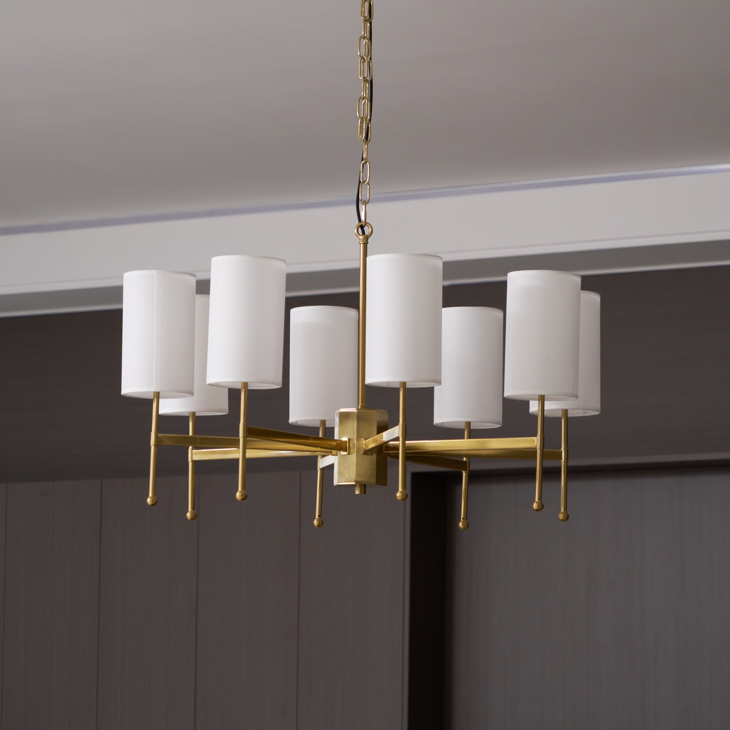 Kichler Modern Crystal Chandelier - Elegant Ceiling Light Fixture for Dining Room, Bedroom & Living Room - Stylish Home Decor Lighting Solution