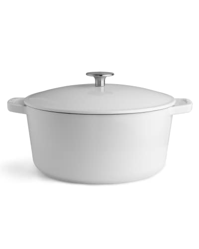 White with Silver Knob