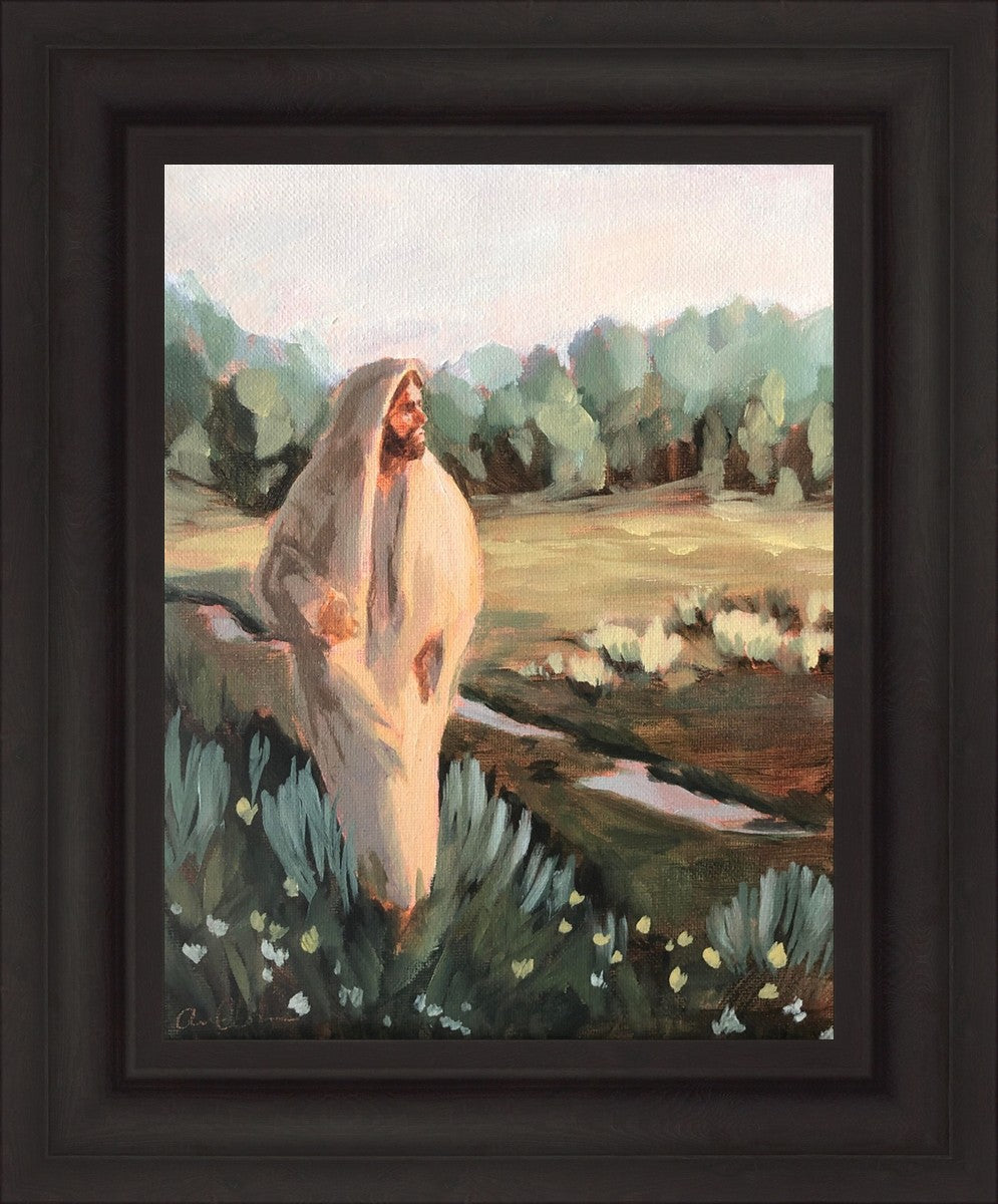 Be Thou Humble by Amber Whitworth - Inspirational Christian Wall Art for Home & Office Decor - Perfect for Living Room, Bedroom, or Gift