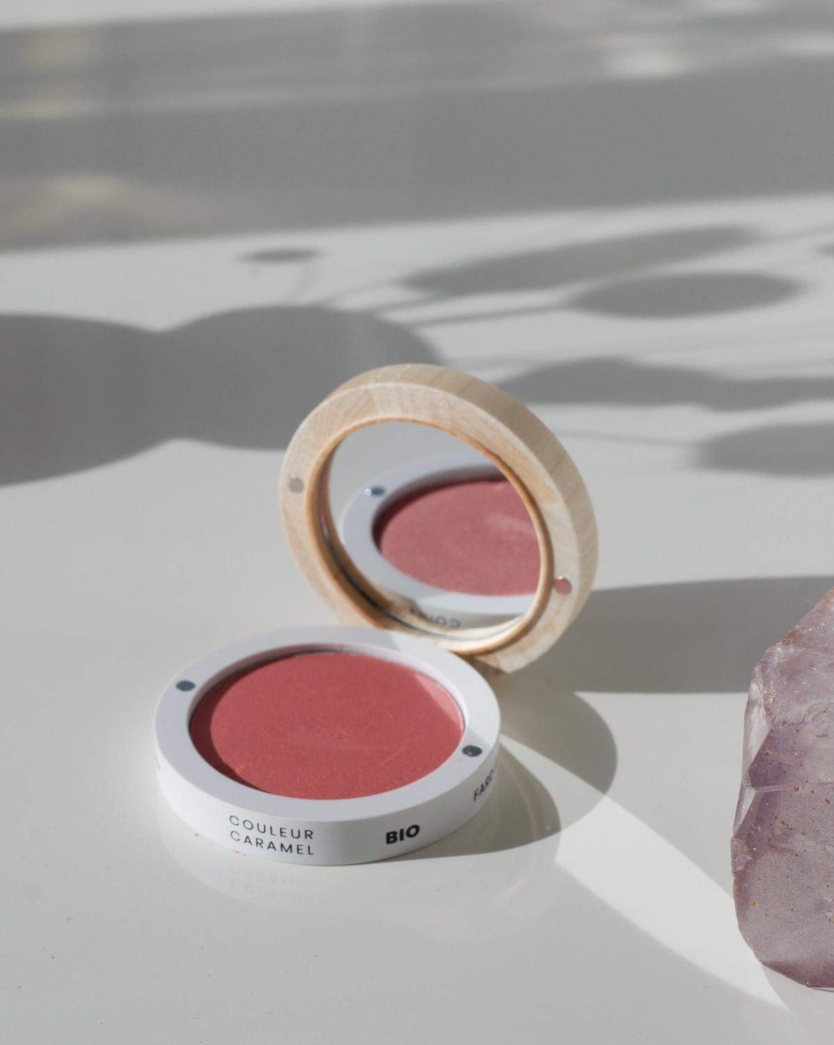 Couleur Caramel Blush Powder 51 Peach - Natural Cheek Color for Day & Night Makeup