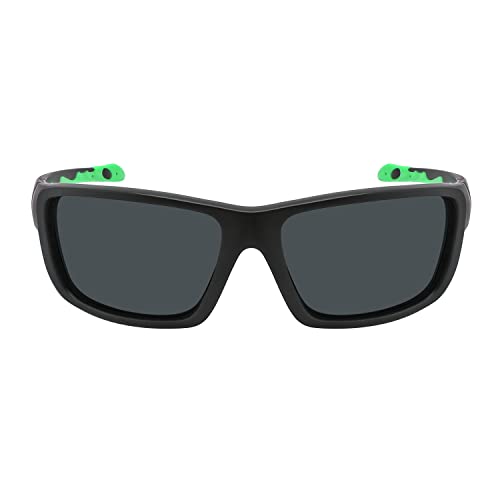Matte Black & Green