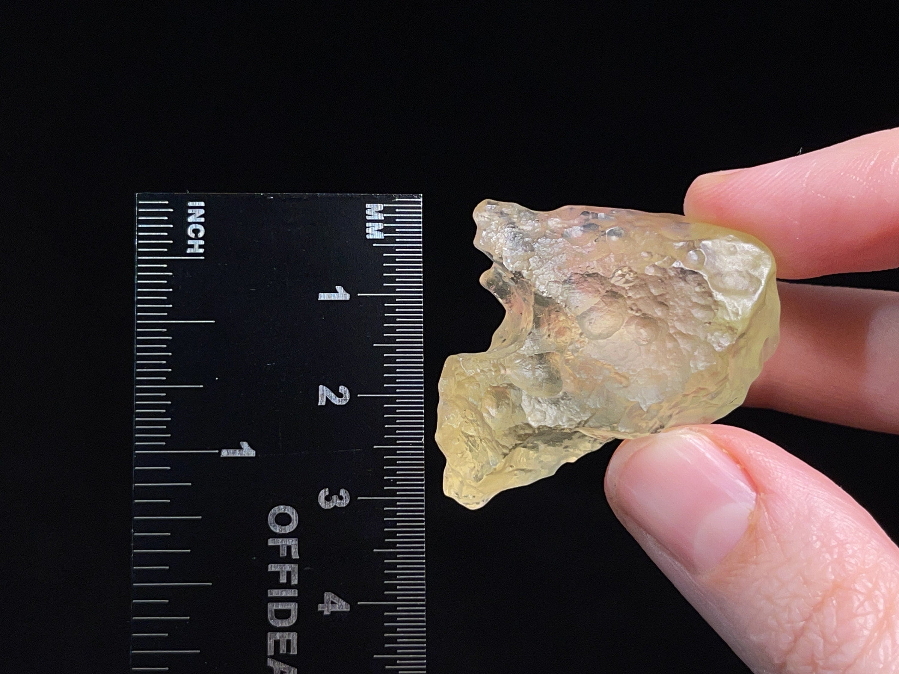 LIBYAN DESERT GLASS Raw Crystal - Rare 2A Grade 15.8g - Metaphysical Healing Stones for Meditation, Energy Work & Spiritual Growth