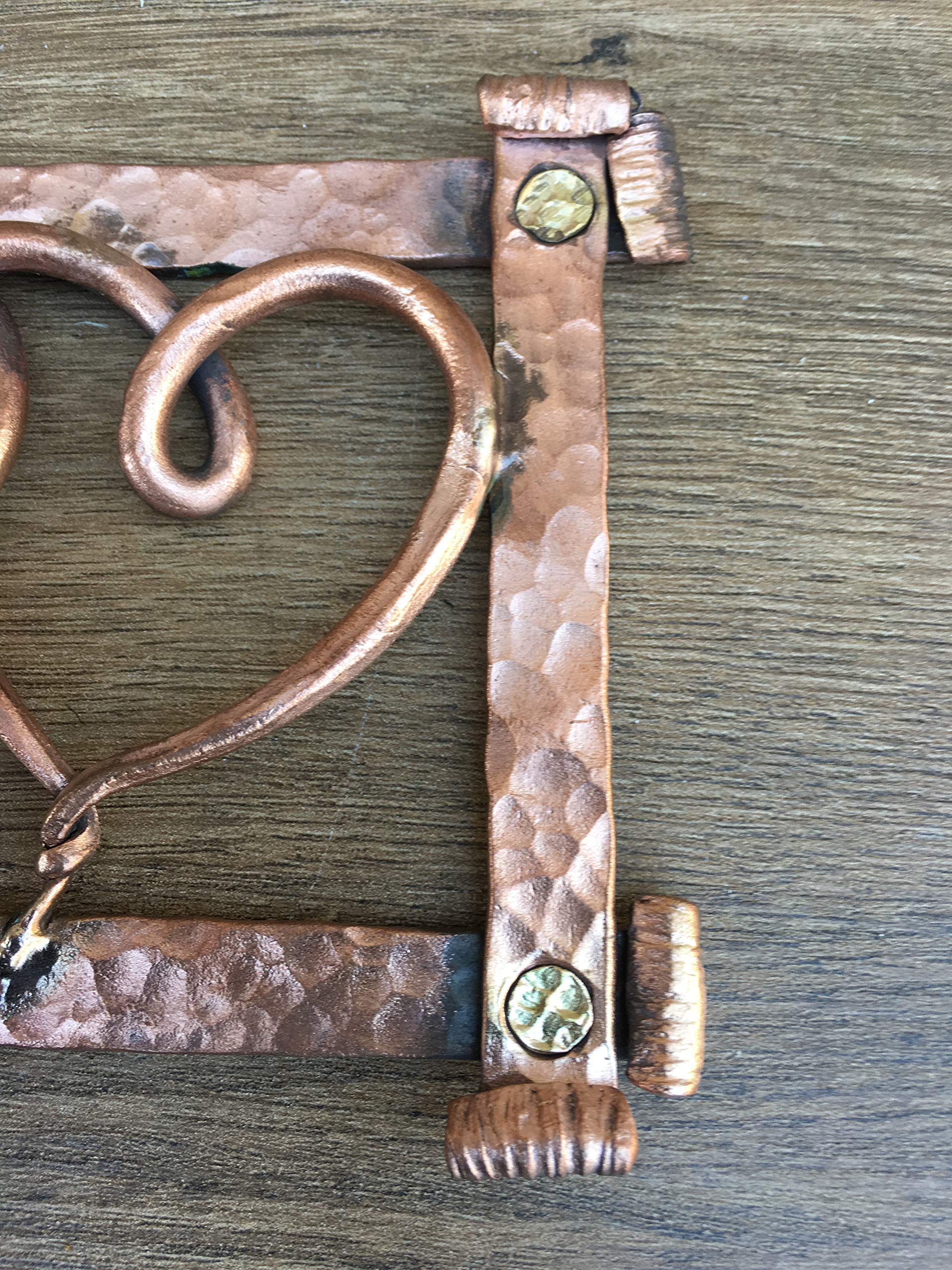 Handmade Copper Heart Frame - Romantic 7th Anniversary Gift for Him, Unique Copper Decor for Home & Office - Perfect for Weddings, Anniversaries & Special Occasions