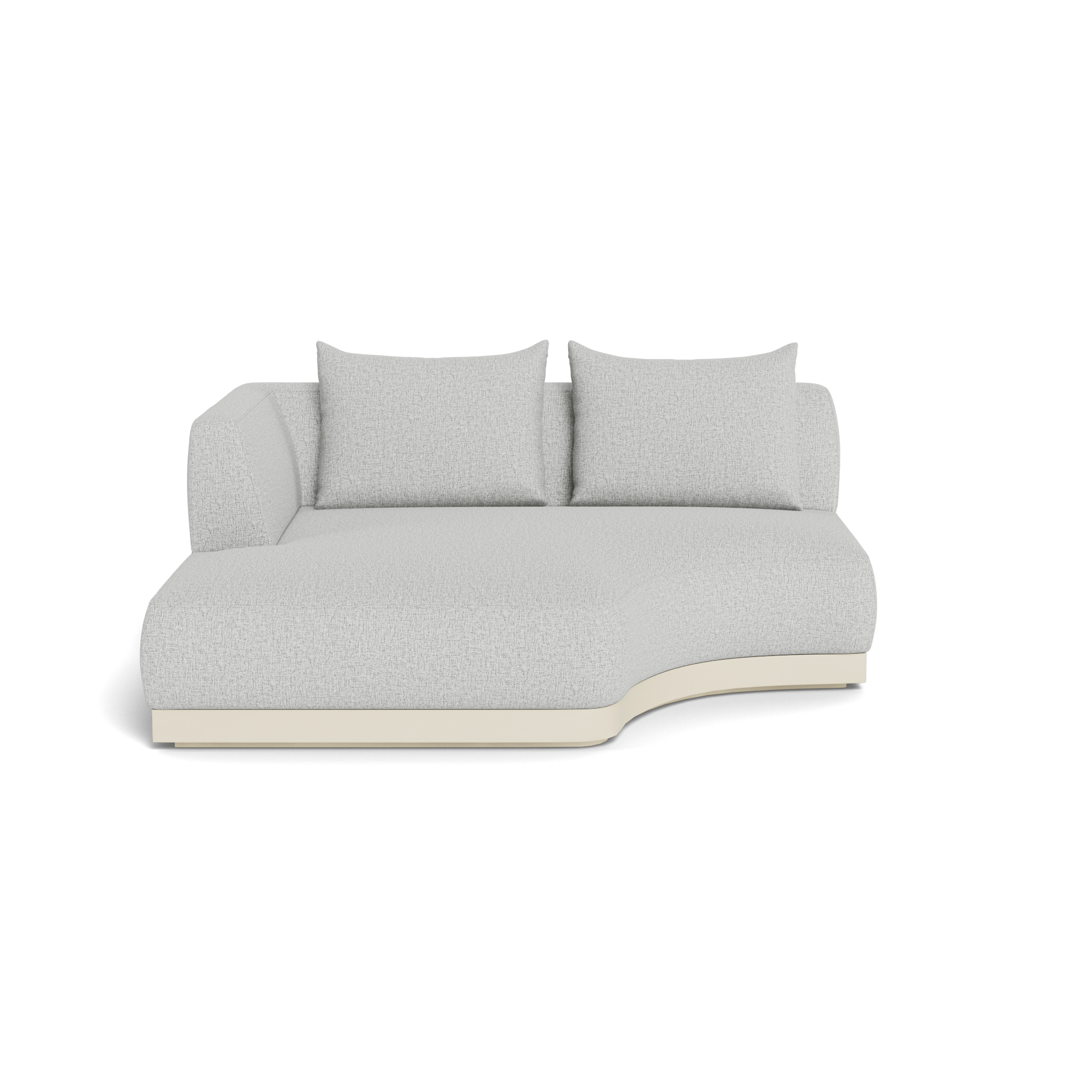 Amalfi Curved Chaise Lounge Left - Modern Outdoor Patio Furniture for Poolside Relaxation & Garden Decor