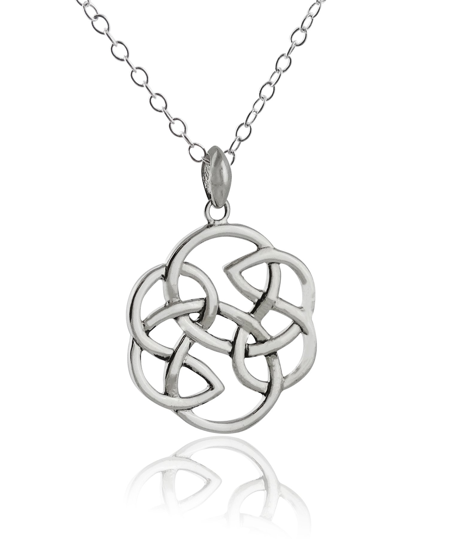 Celtic Knot Necklace for Women - Sterling Silver Pendant Jewelry - Perfect for Gifts, Weddings & Everyday Elegance