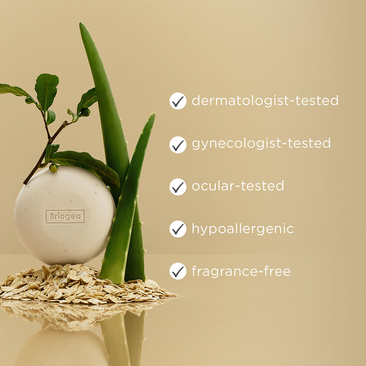Be Gentle, Be Kind Aloe & Oat Milk Soothing 3-in-1 Cleansing Bar for Sensitive Skin - Gentle Face & Body Wash for Daily Cleansing, Perfect for Dry & Irritated Skin