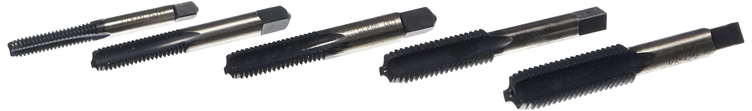 ARP 911-0006 5-Piece Thread Cleaning Tap Set - High-Speed Steel (HSS) Tools for Metalworking, Automotive & Plumbing Repairs - Perfect for DIY, Mechanics & Professional Use
