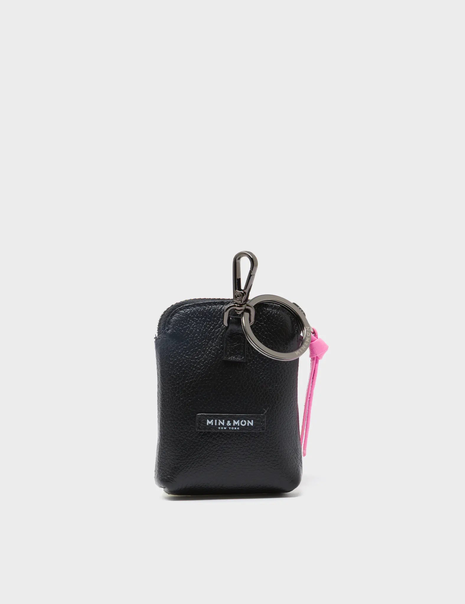 Florence Pouch Charm - Almond Leather Keychain with Peaky Keeper Applique | Stylish Accessory for Keys, Bags & Everyday Carry | Perfect Gift for Women & Fashion Lovers