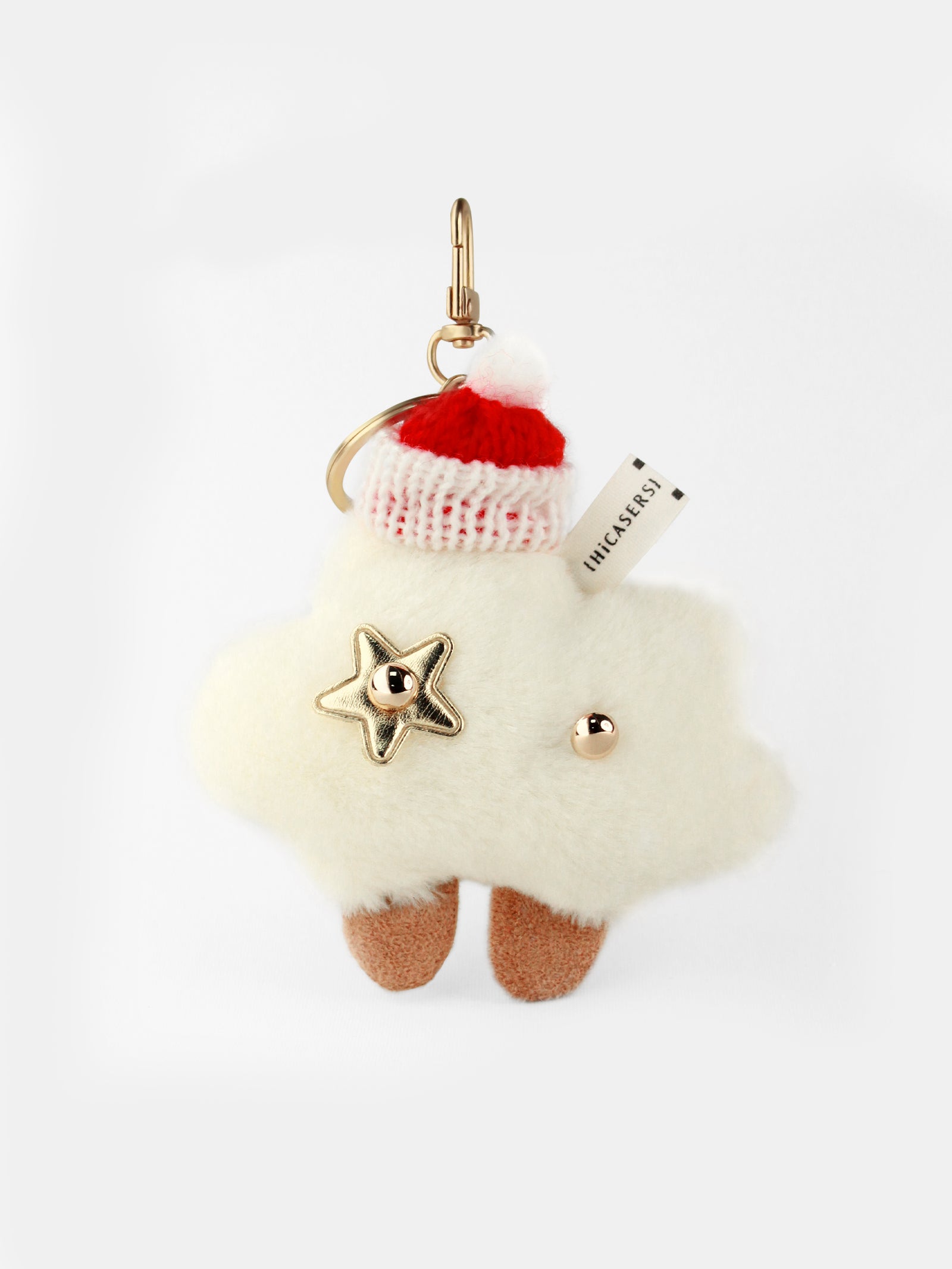 Fluffy Star Buddy Charm - Cute Soft Plush Keychain Accessory for Bags, Backpacks & Gifts | Perfect for Kids, Teens & Kawaii Lovers