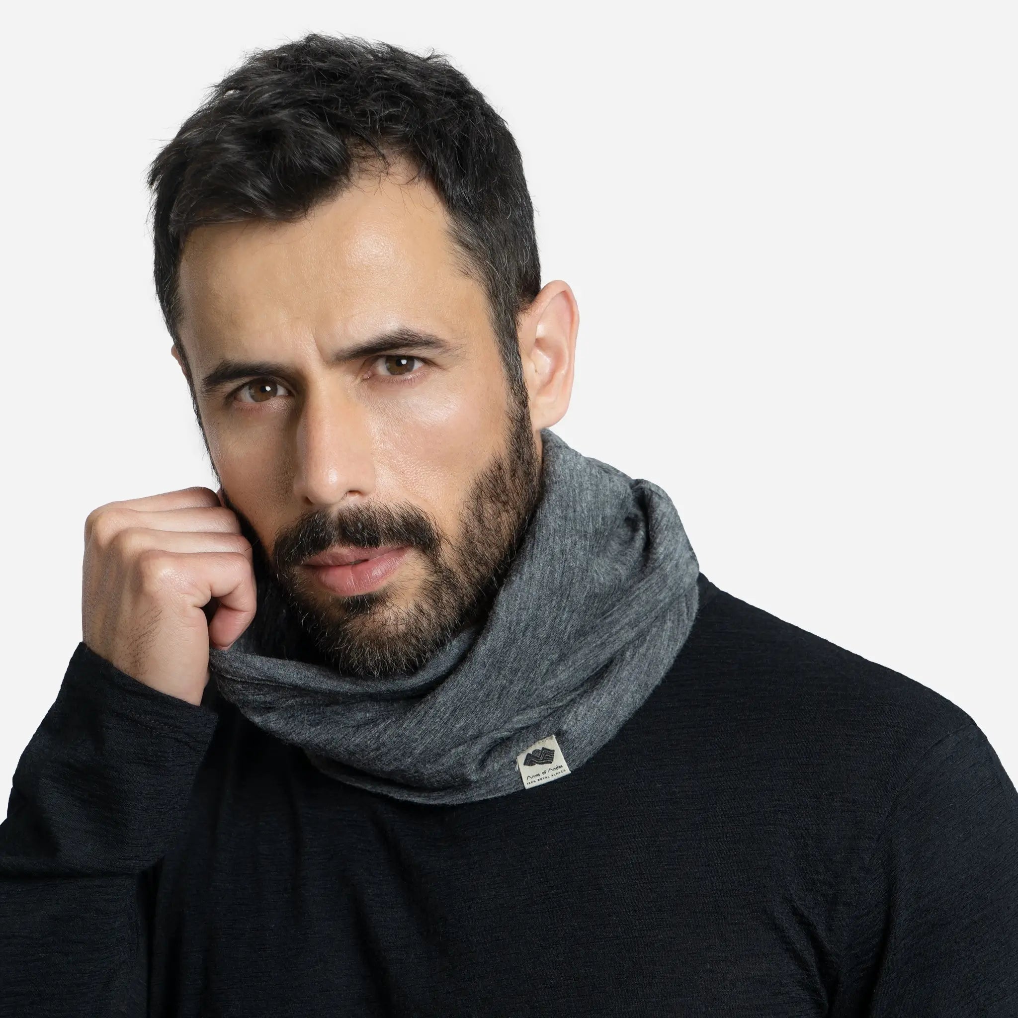 Alpaca Wool Neck Gaiter - 160 Ultralight Winter Scarf for Men & Women - Perfect for Skiing, Hiking, and Outdoor Activities