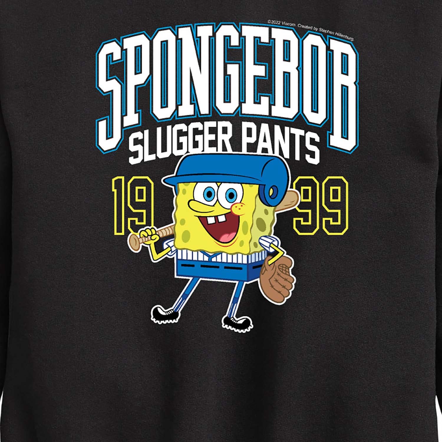 HYBRID APPAREL Spongebob Squarepants Toddler & Youth Fleece Crewneck Sweatshirt - Soft Cartoon Character Pullover for Kids - Perfect for Playdates, School & Casual Wear
