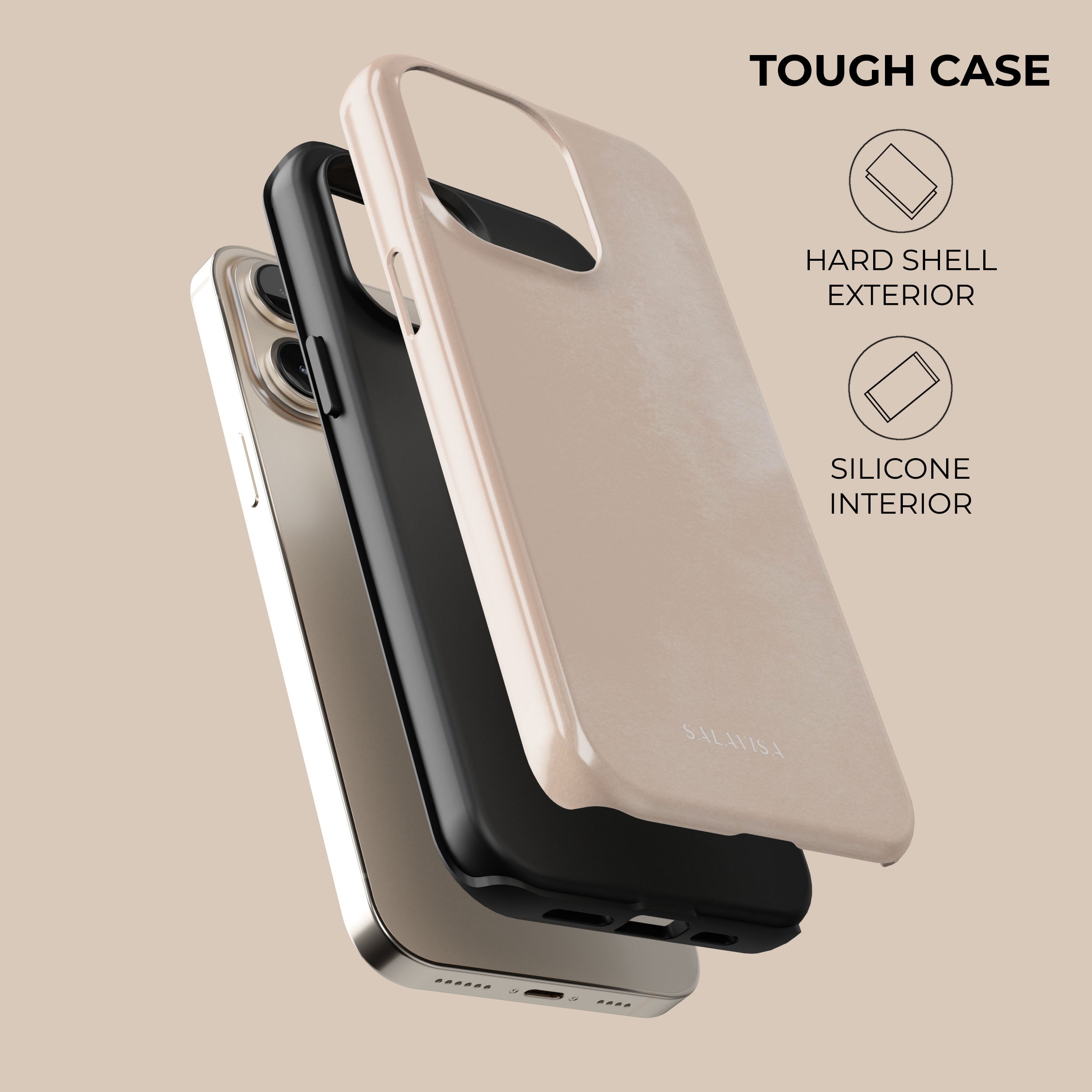 Light Pink Phone Case for iPhone 15 Pro Max - Soft Silicone Protective Cover with Shock Absorption | Perfect for Everyday Use, Travel & Outdoor Activities
