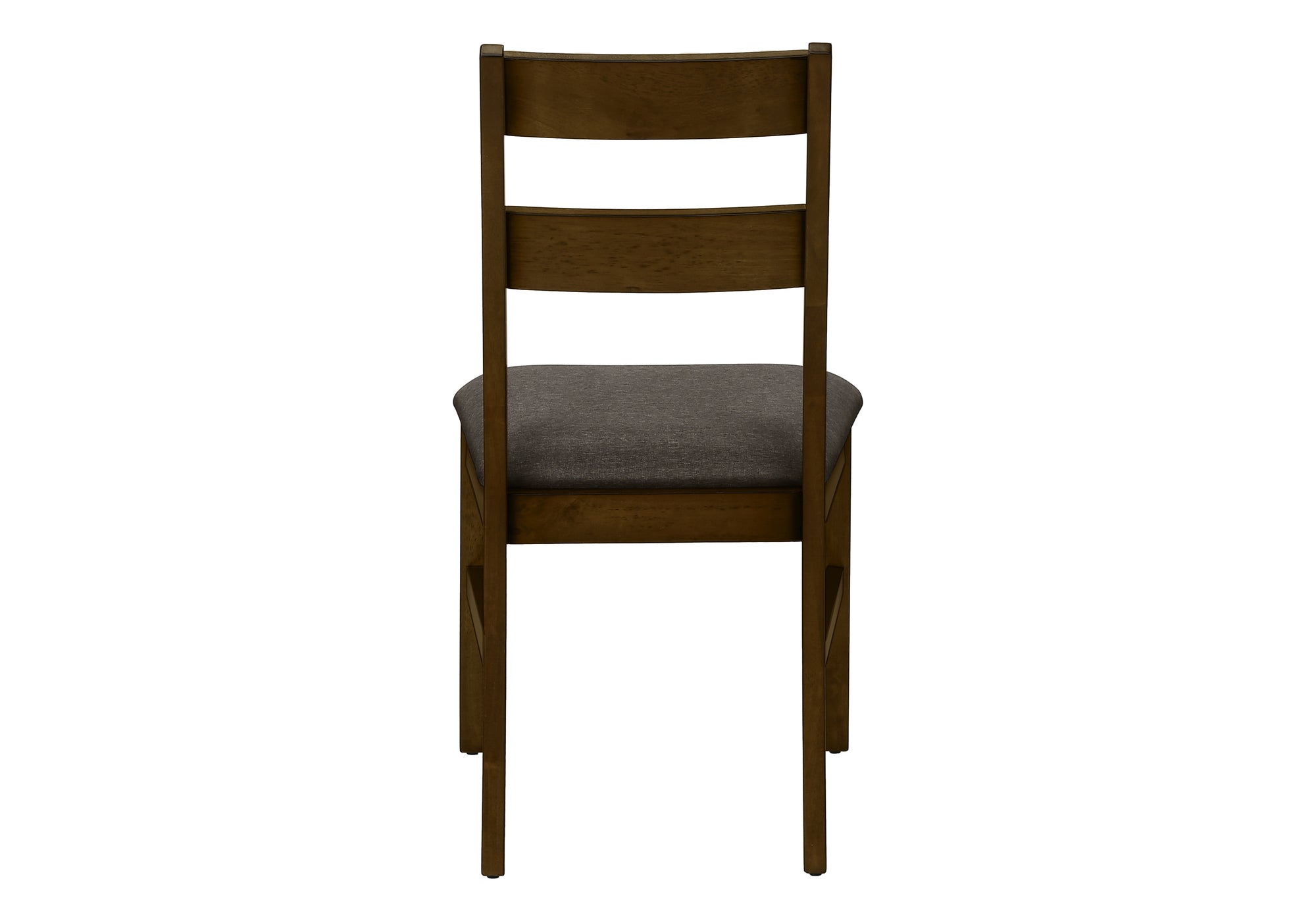 Set of 2 Brown Upholstered Dining Chairs - 37 Inch Height Solid Wood Frame with Fabric Seat - Transitional Style Side Chairs for Dining Room & Kitchen - Perfect for Family Meals and Entertaining Guests