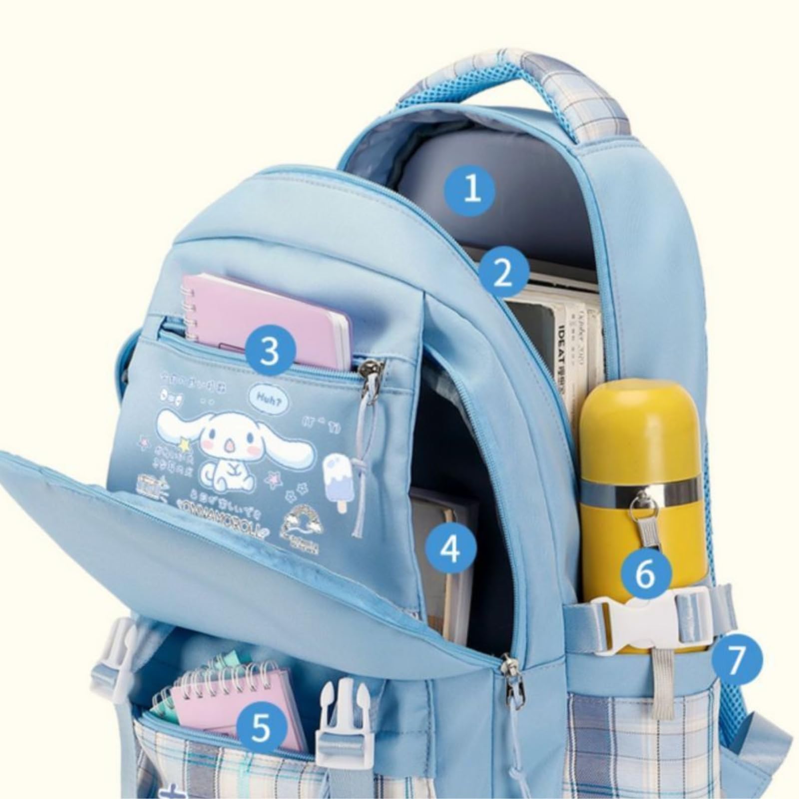 Stylish Unisex Kawaii Backpack - Durable Y2K Grunge Daypack for Women & Men | Perfect for School, Travel & Casual Outfits | Ita Bag, Shoulder Bag & Bookbag