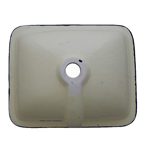 Handmade Talavera Rectangle Black Mexican Bathroom Sink #184 - Authentic Mexican Ceramic Vessel Sink for Farmhouse, Rustic, and Spanish Style Bathrooms