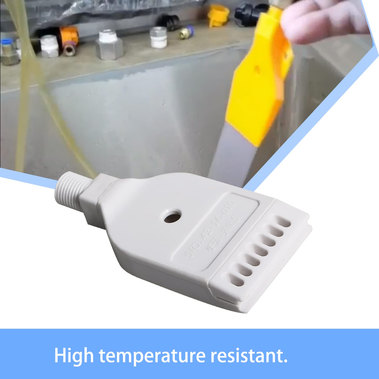 Aopin G1/4 Male ABS Flat Air Nozzle - High Pressure Dust Blower & Air Drying Tool (2 Pack) - Perfect for Workshop Cleaning, PC Dust Removal & Industrial Air Blowing