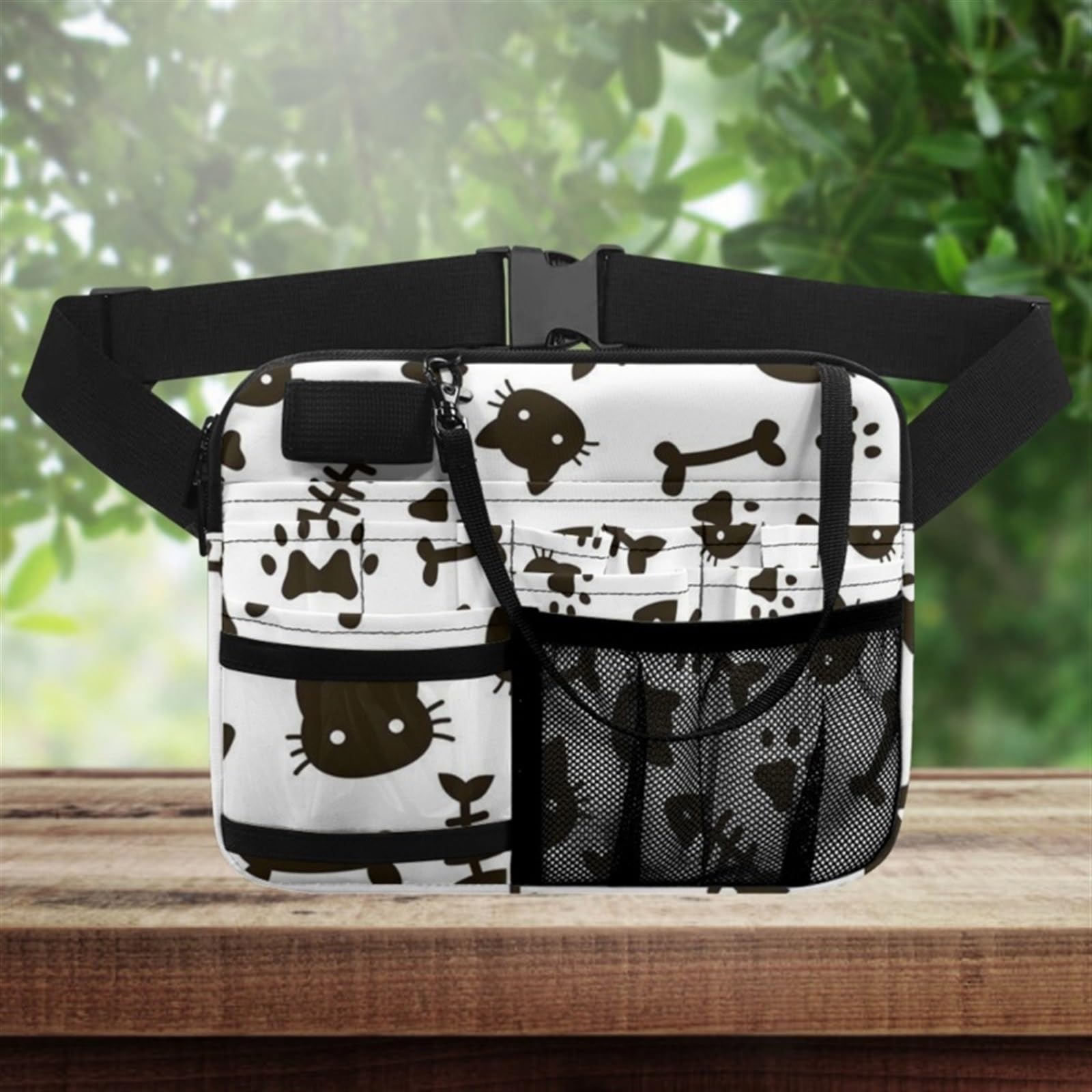 Multifunctional Nurse Cartoon Cat Waist Bag for Women - Large Capacity Adjustable Grooming Belt with Strap Holder | Perfect for Healthcare Workers, Nurses & Medical Professionals