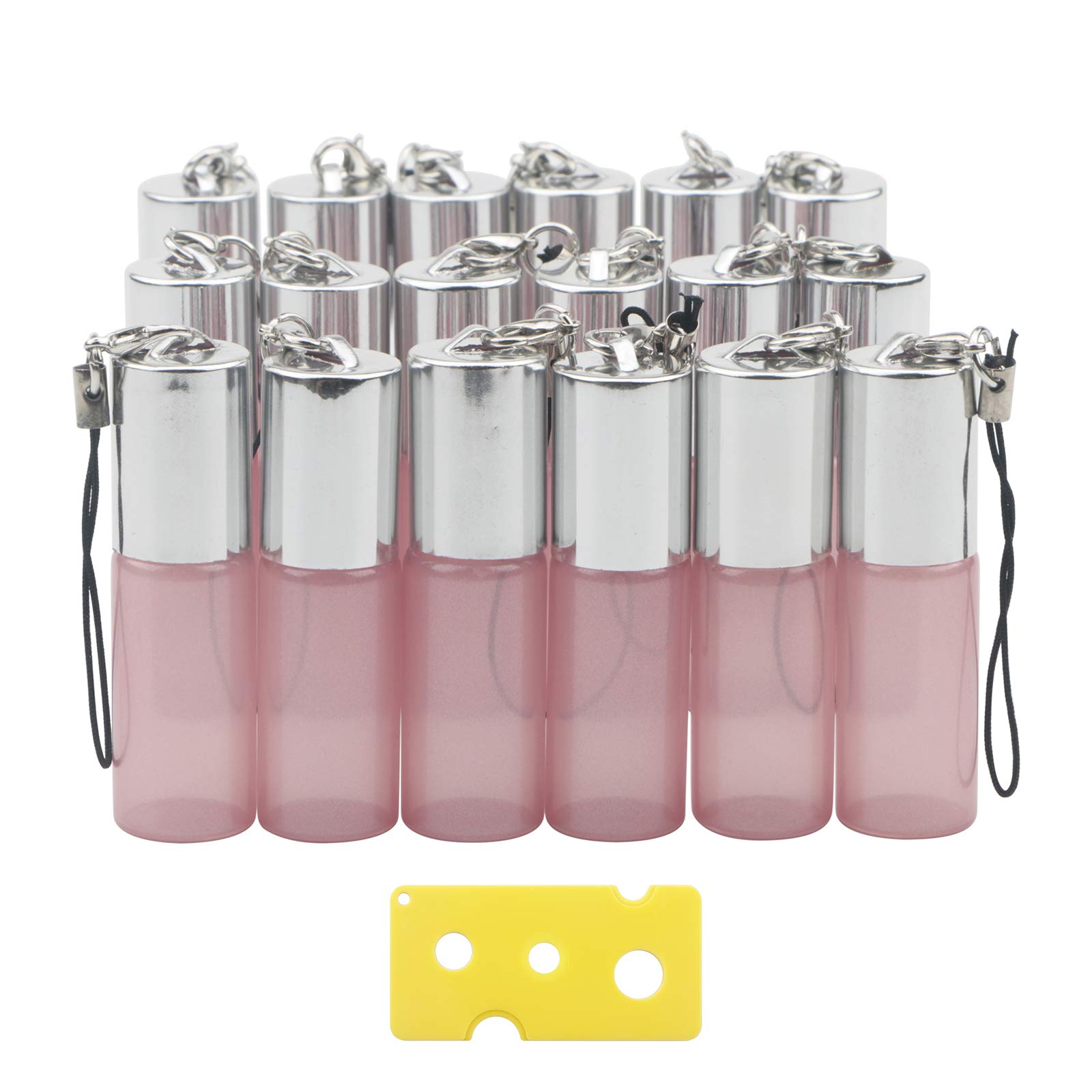Kesell 18 Pack 5ml Pearl Colored Essential Oil Roller Bottles with Stainless Steel Roller Balls - Perfect for DIY Perfume, Aromatherapy Oils & Travel-Sized Skincare - Great for Relaxation, Stress Relief & On-The-Go Use