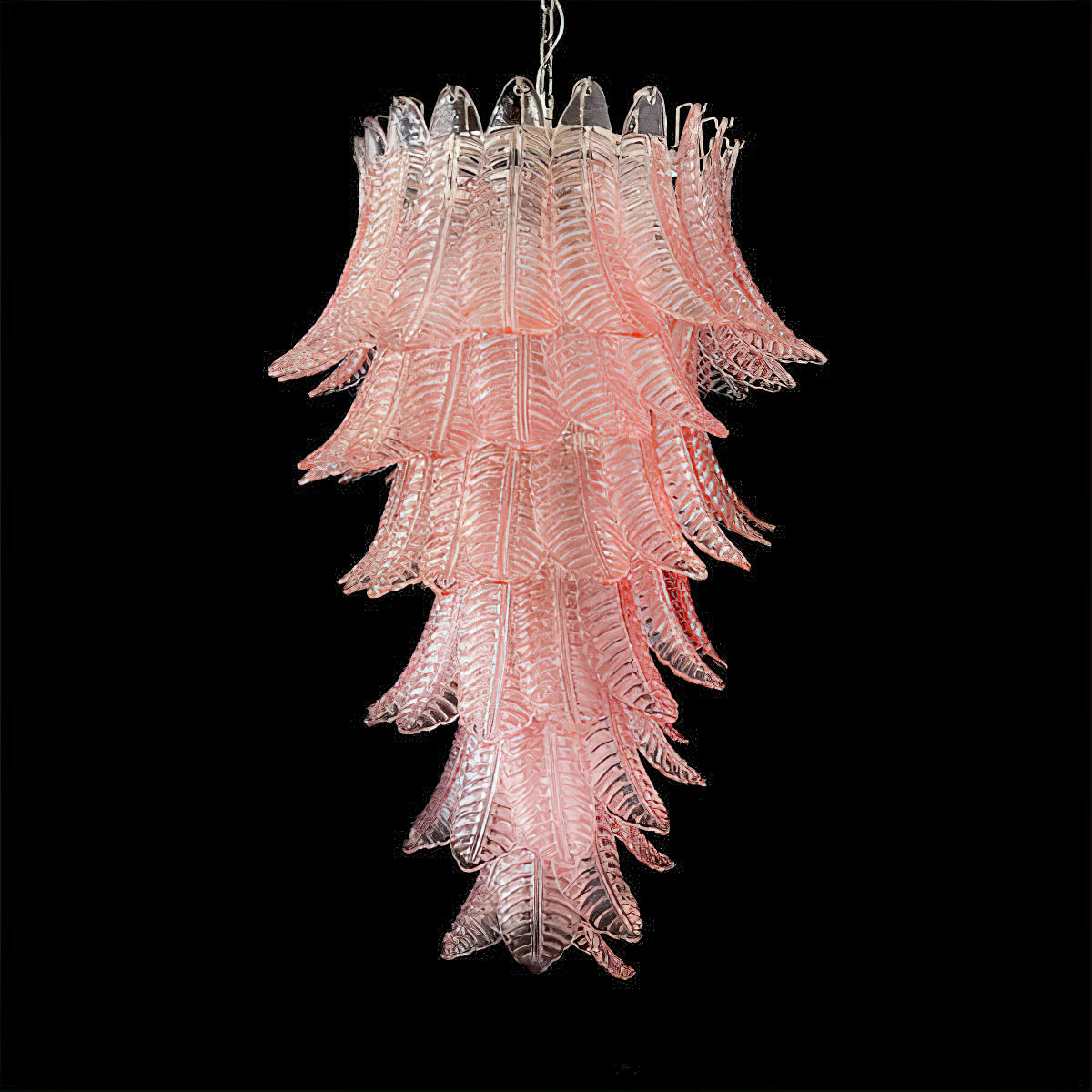 Felci Murano Glass Chandelier - Handcrafted Italian Crystal Ceiling Light Fixture for Dining Room, Living Room & Bedroom | Elegant Home Decor Lighting