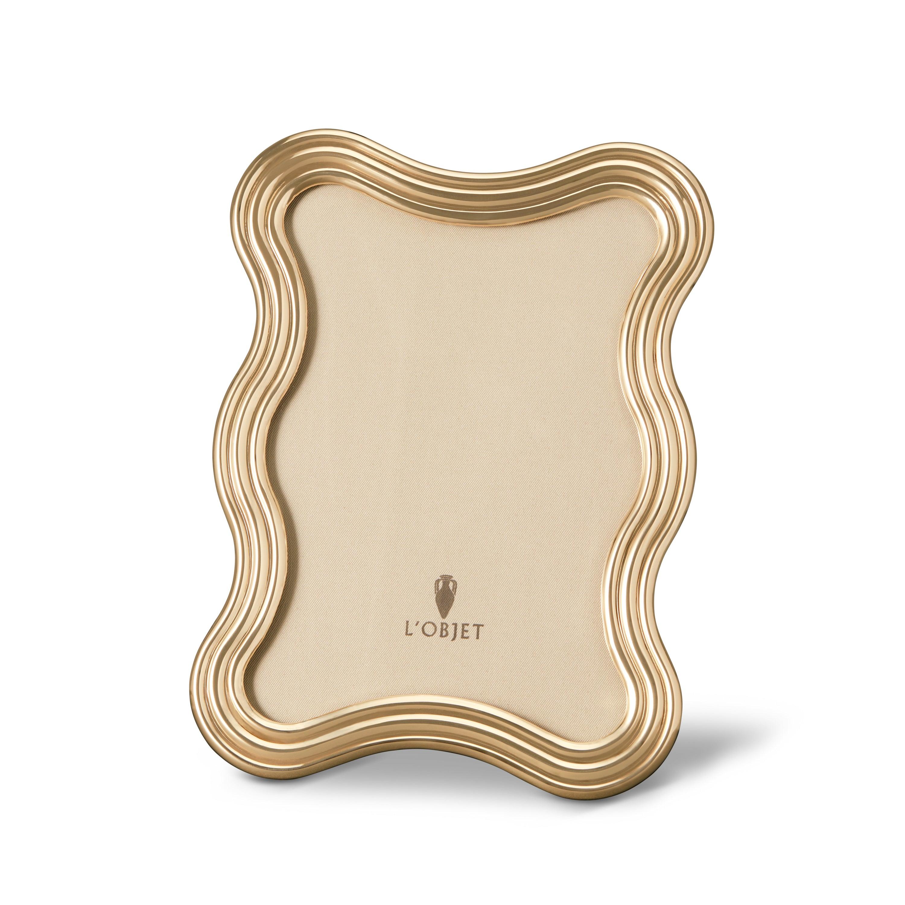 5x7 Gold Ripple Frame - Elegant Photo Display for Home Decor, Wedding, Anniversary & Gift Giving