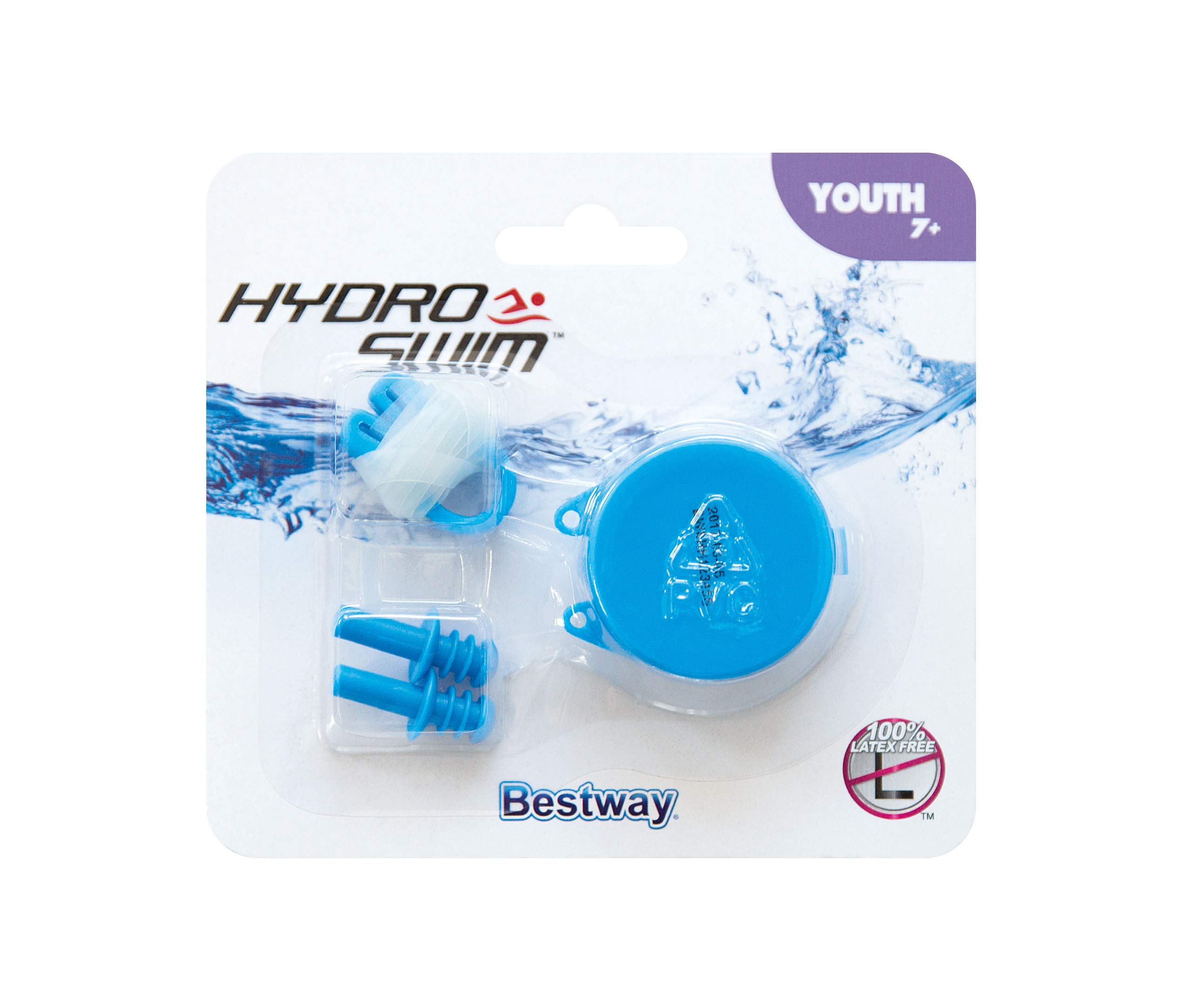 Bestway Waterproof Ear Plugs & Nose Clamp Set for Swimming, Pool, Lake & Underwater Activities - Ideal for Swim Teams & Water Sports Enthusiasts