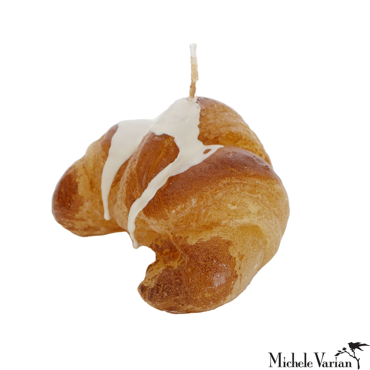 Handmade Croissant Candle - French Bakery Scented Soy Wax Candle for Home Decor, Romantic Dinner & Cozy Ambiance