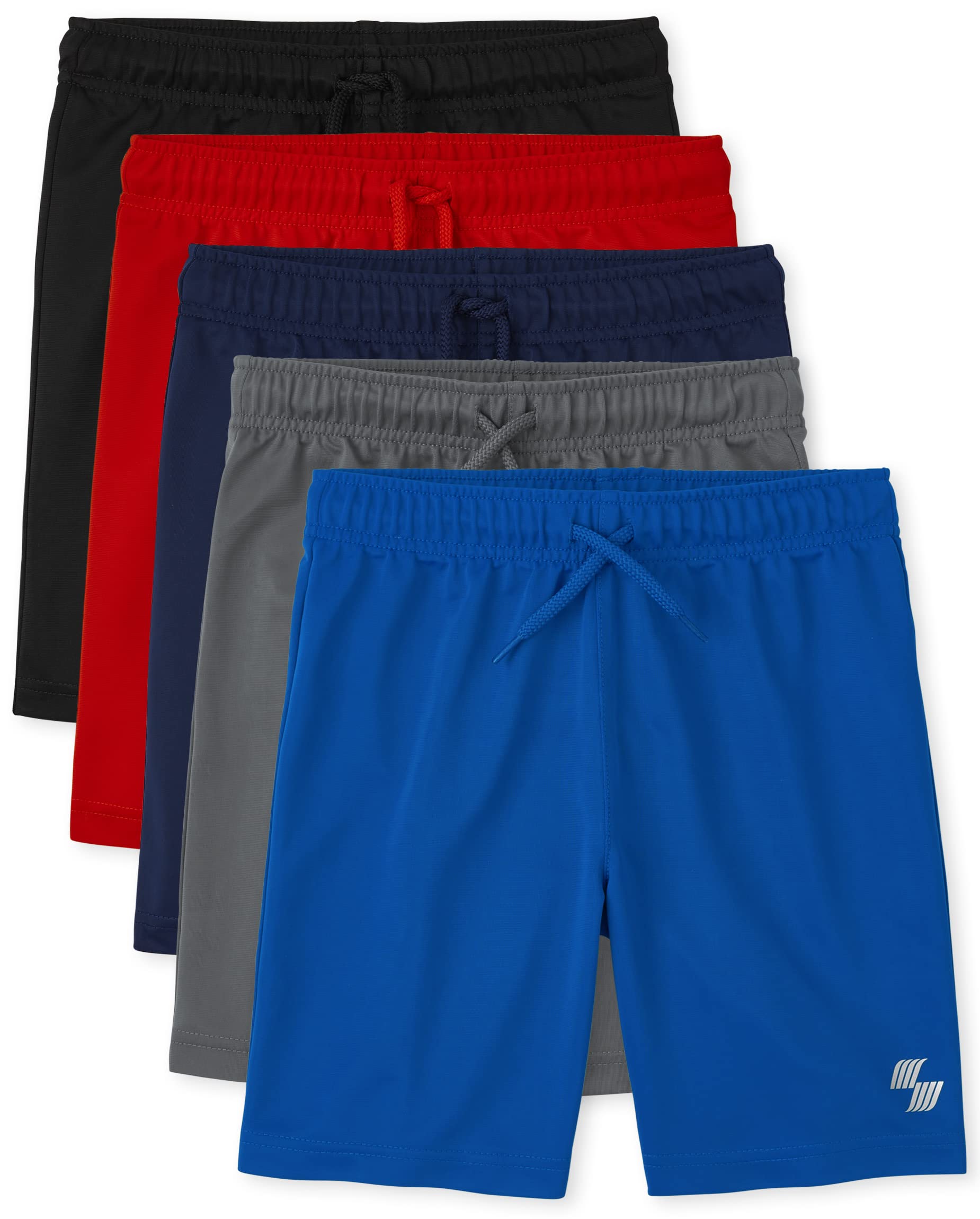 The Children's Place Boys' Athletic Basketball Shorts - Breathable Mesh Gym Shorts for Kids Sports & Play - Perfect for Basketball, Running, School PE & Outdoor Activities