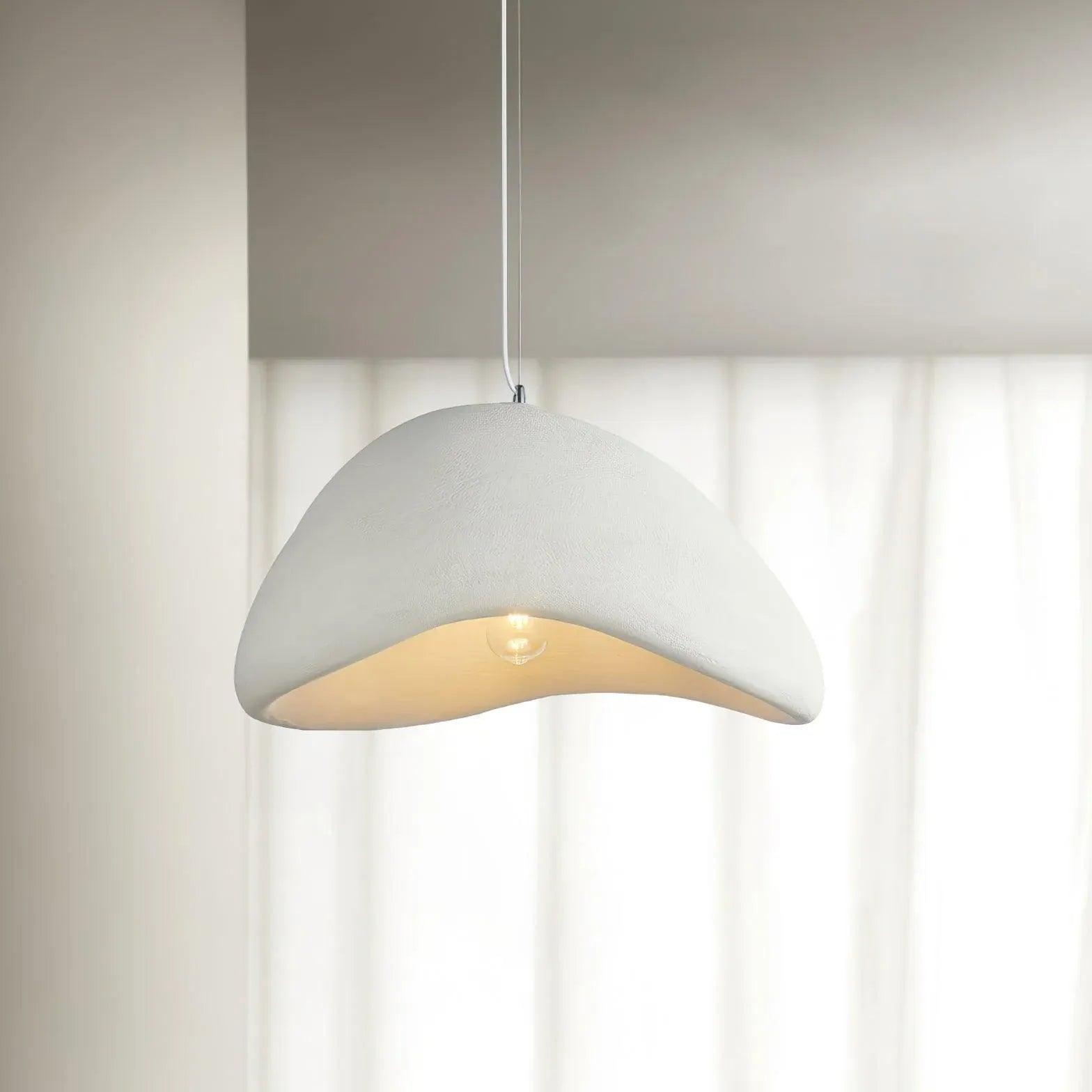 Modern LED Pendant Light in Stone Shape - Sleek Hanging Fixture for Kitchen Island, Dining Room & Living Room Decor