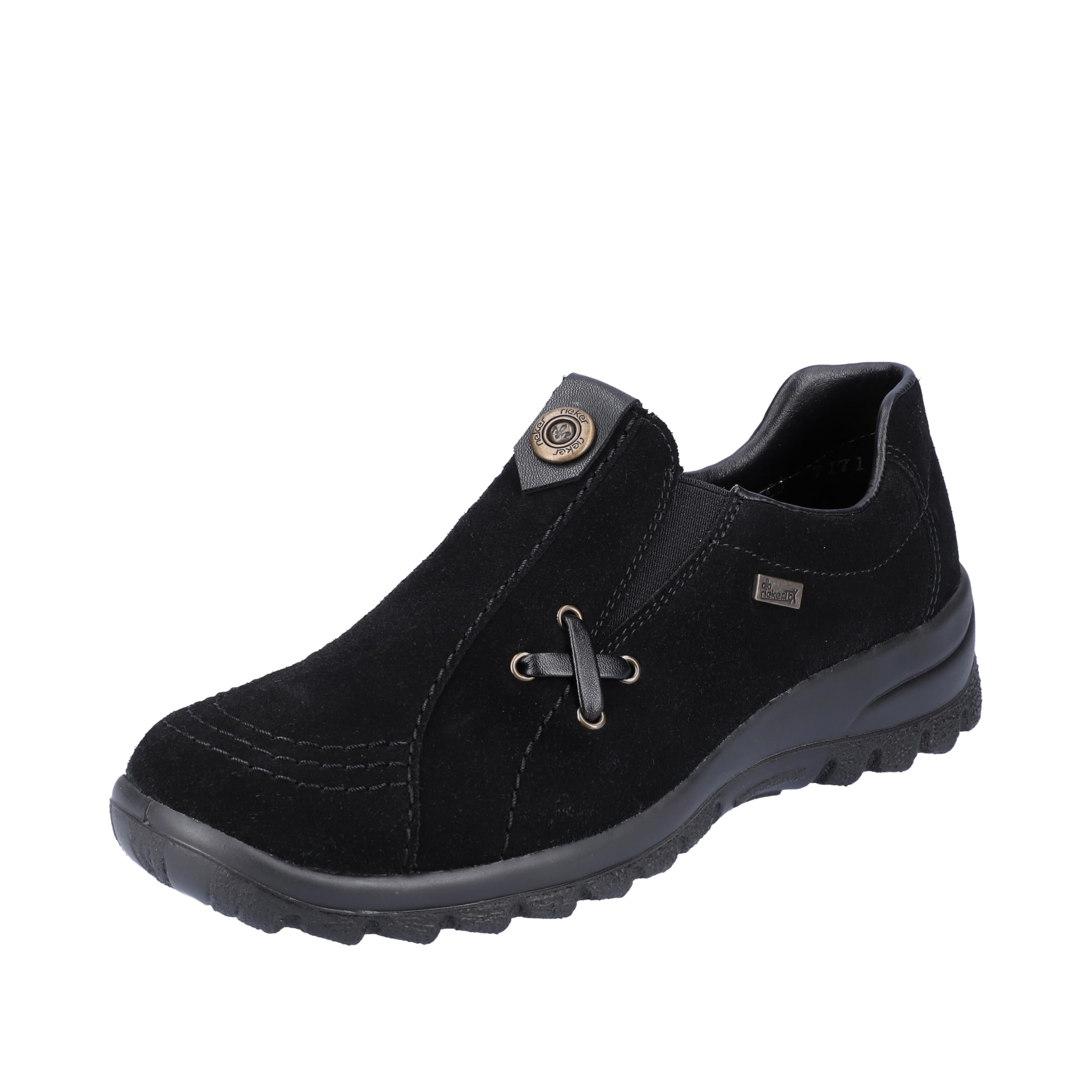 Rieker Emilia Women's Casual Suede Slip-On Loafers - Comfortable & Stylish Shoes for Everyday Wear, Office, and Travel