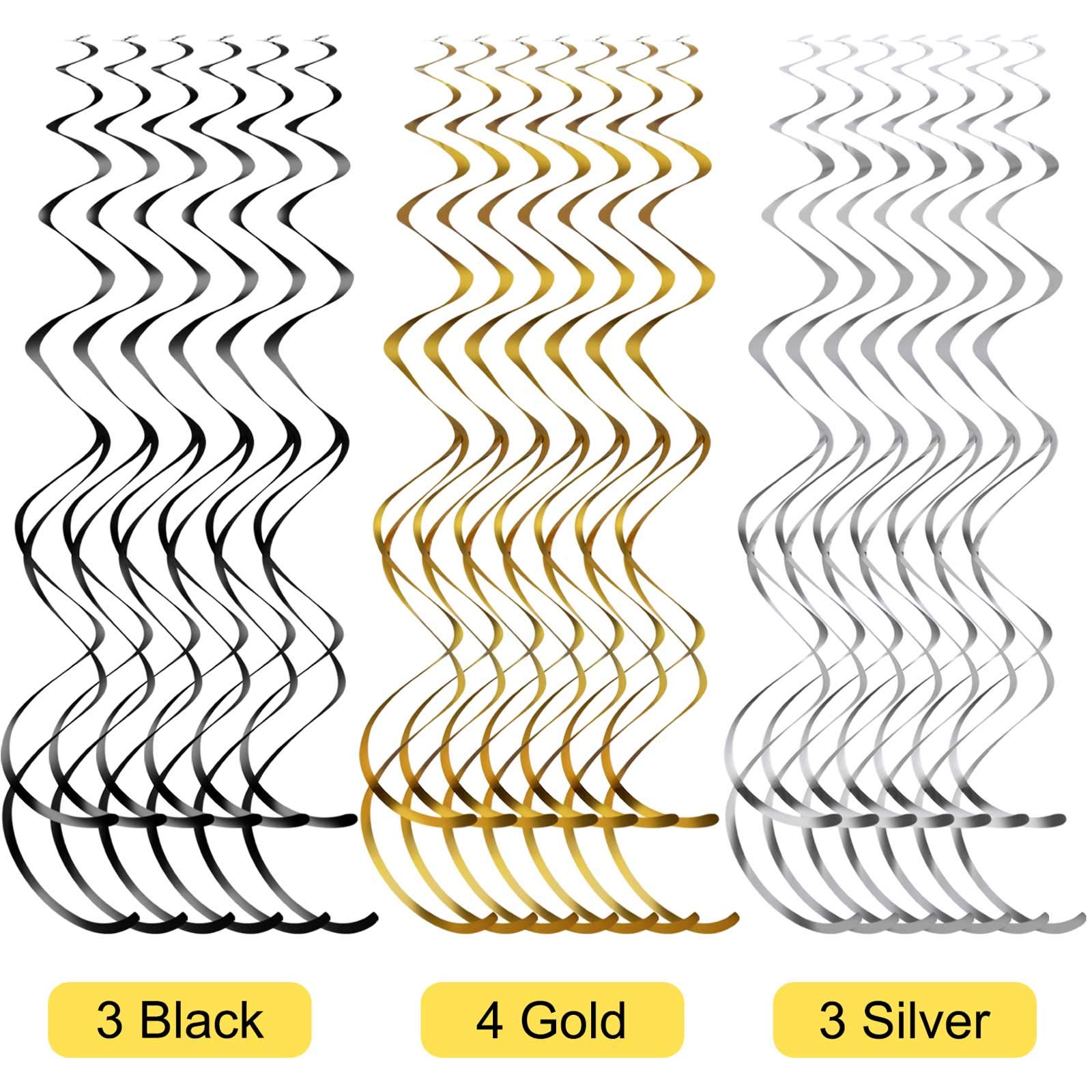 Frienda 30-Piece 16th Birthday Party Decorations Set - Shiny Hanging Swirls, Decorative Cards & Ceiling Decor for Sweet 16 Celebrations | Perfect for Birthday Party Supplies & Teenage Girls' Milestone Party Decor