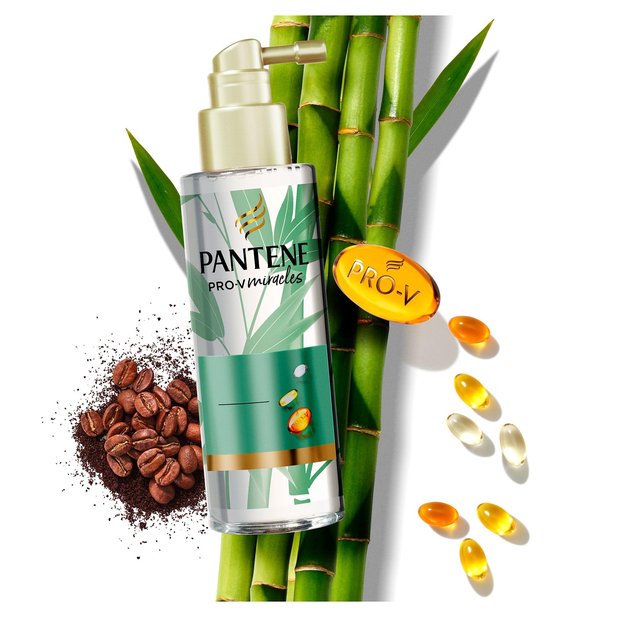 Pantene Roots Awakener Leave-In Hair Thickener with Bamboo, Caffeine & Biotin - Hair Growth Serum for Women - Anti Hair Loss Treatment & Thickening Solution (100ml) - Perfect for Thinning Hair & Daily Volume Boost