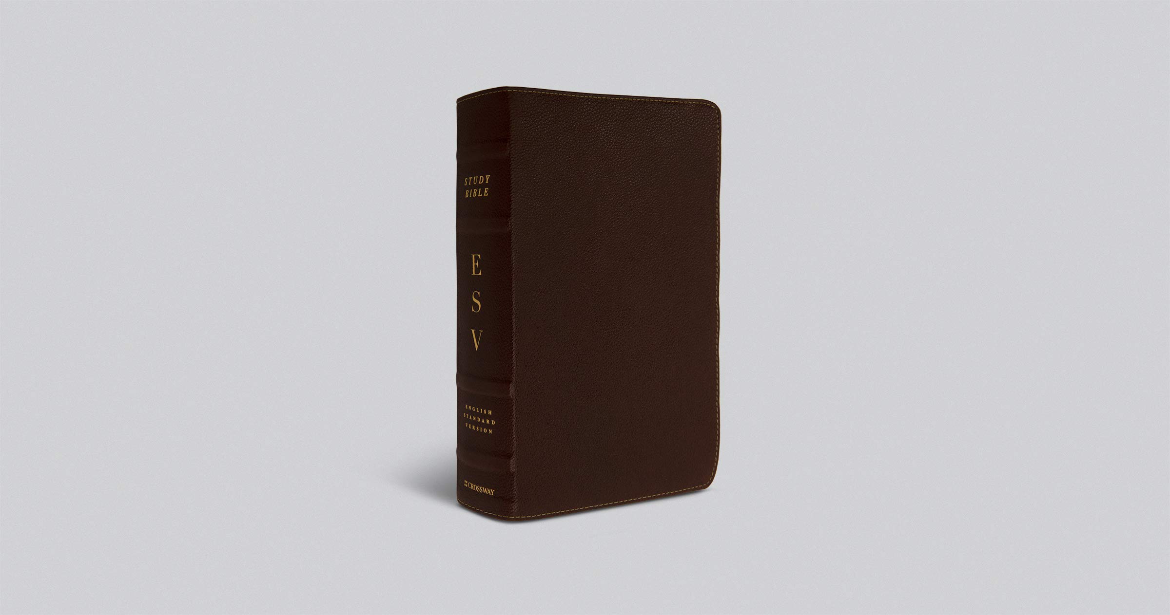 ESV Study Bible - Genuine Cowhide Leather, Deep Brown - Premium Bible for Personal Devotion, Bible Study & Church Services
