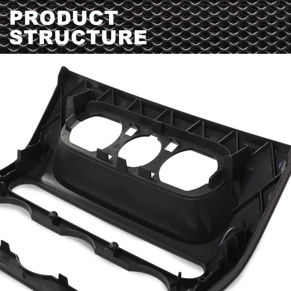 Dash Radio Climate Control Bezel Trim Panel for 2004-2008 Ford F150 - Black OEM Replacement Part | Perfect for Interior Upgrade & Car Restoration Projects