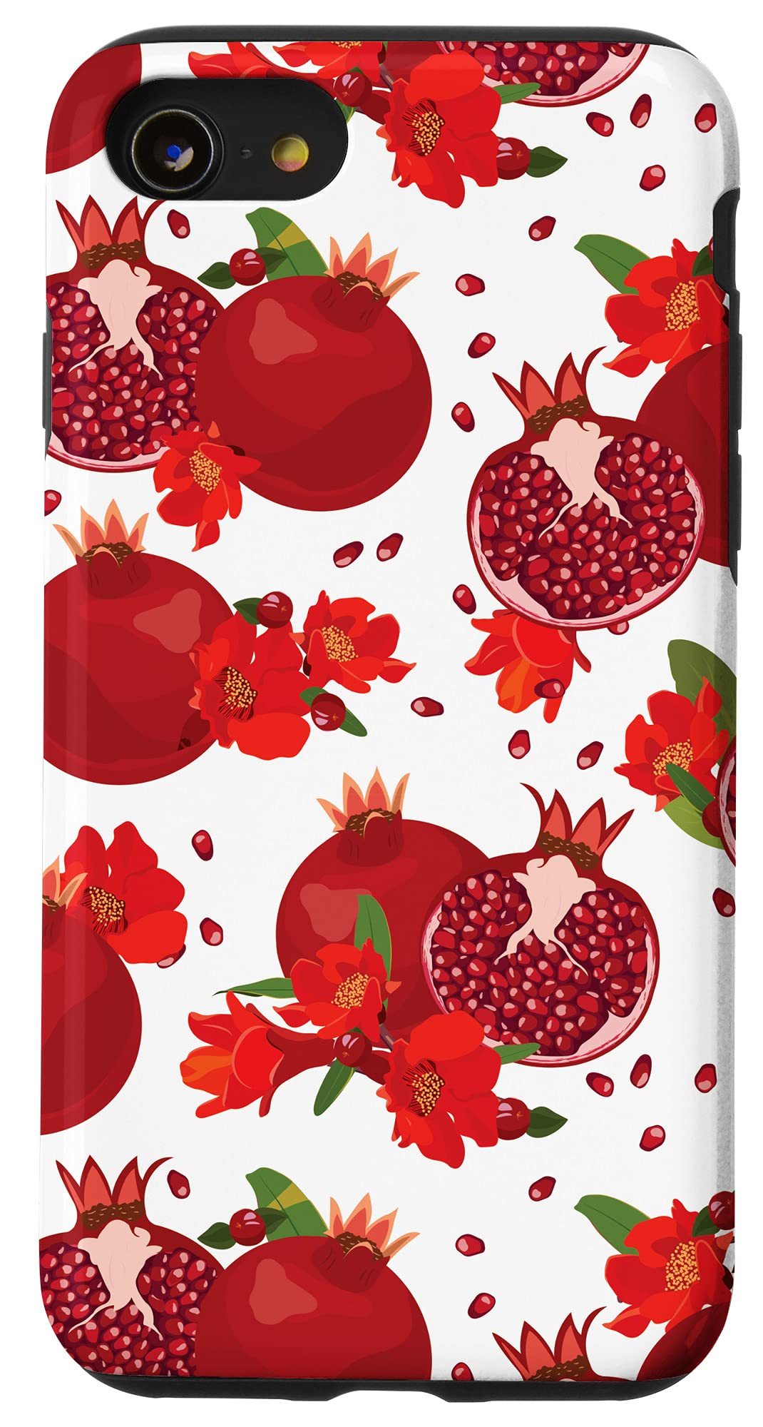 iPhone SE (2020) / 7 / 8 Pomegranate Seed Design Phone Case - Slim Protective Cover with Anti-Slip Grip - Perfect for Everyday Use, Work & Travel