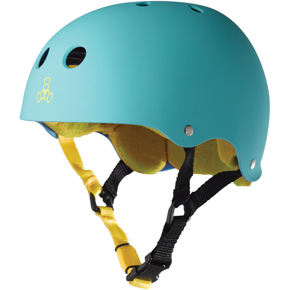 Triple 8 Sweatsaver Rubber Helmet for Skateboarding, Cycling & Roller Skating - Lightweight & Comfortable Safety Gear for Adults & Kids