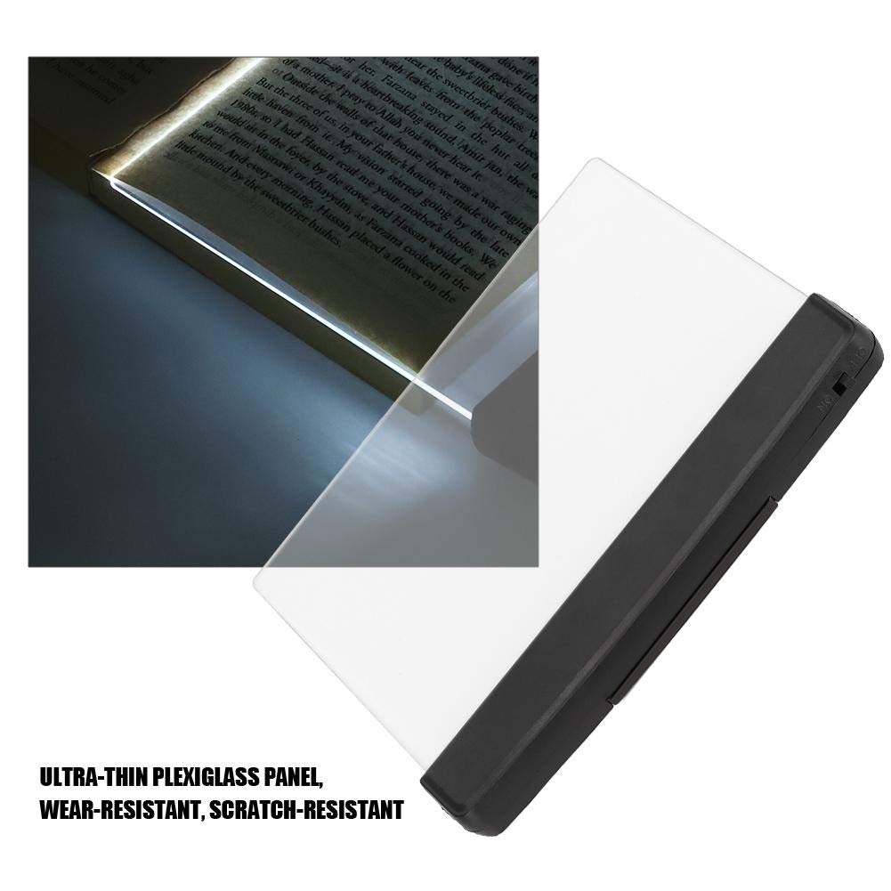 ASHATA LED Book Light for Reading - Ultra Bright Clip-On Light with Adjustable Brightness, Perfect for Night Reading, Studying, and Bedtime Use - Eye-Friendly Lightwedge Lamp for Books & E-Readers