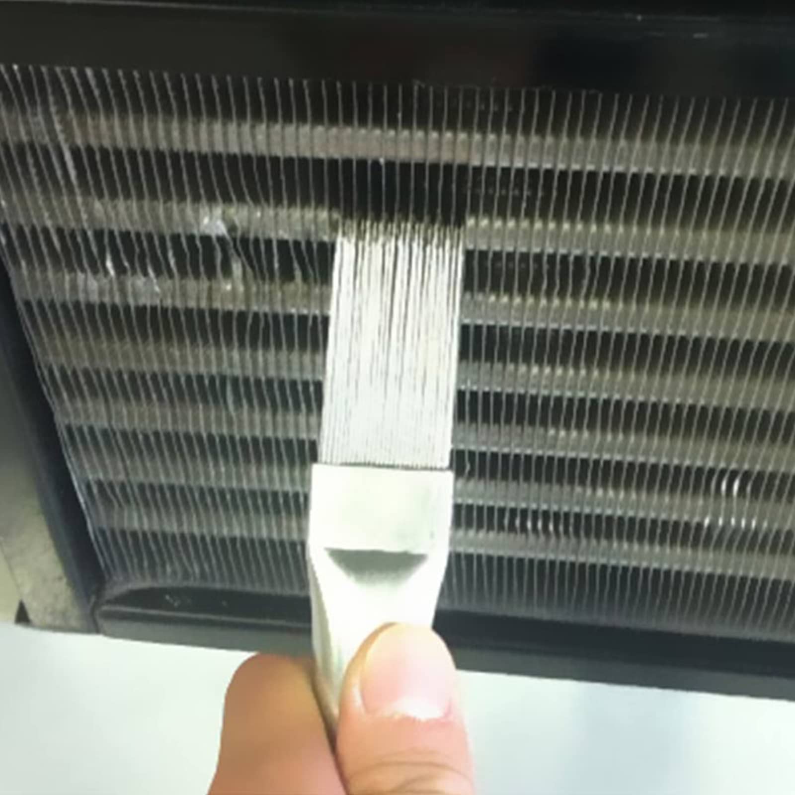 AC Condenser Fin Comb & Cleaning Brush - Refrigerator Coil Cleaner Tool for Air Conditioner Maintenance & Repair | Perfect for HVAC System Tune-Ups & Home Appliance Care