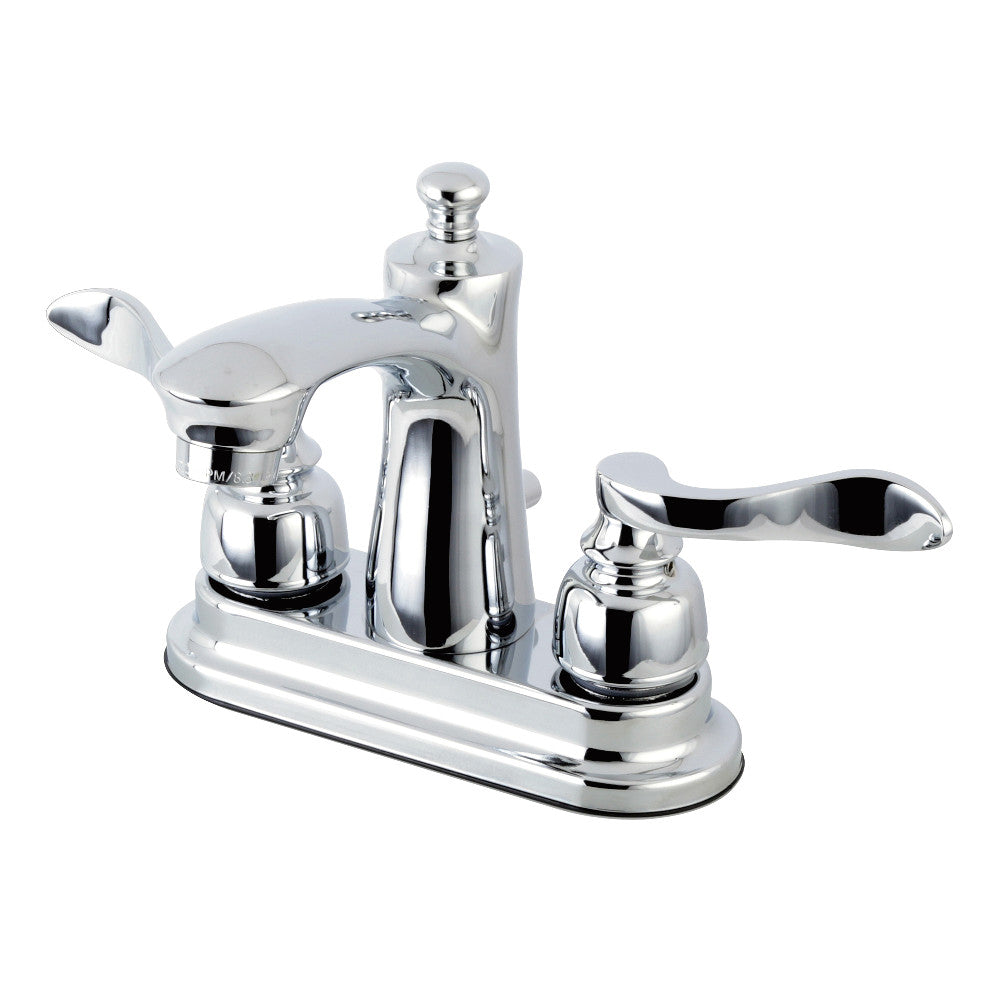 Kingston Brass FB7621NFL 4 Inch Centerset Bathroom Faucet - Modern Waterfall Spout Design for Vanity Sinks, Perfect for Home & Hotel Bathroom Renovations