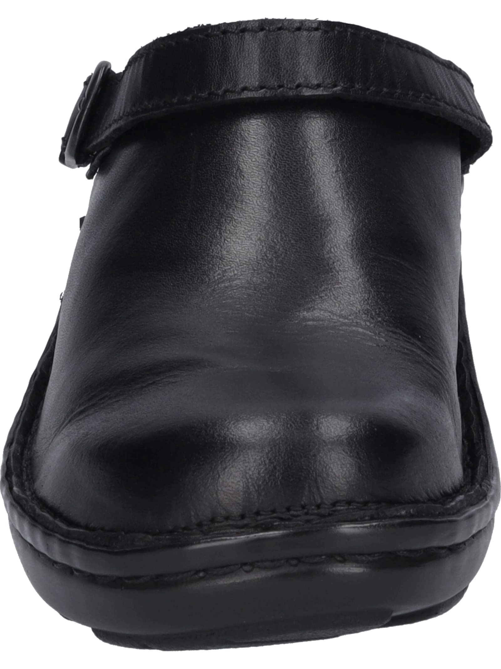 Josef Seibel Women's Betsy Clogs - Comfortable Slip-On Shoes for Women, Black Leather, Size 6.5 UK - Perfect for Nursing, Teaching & Casual Wear