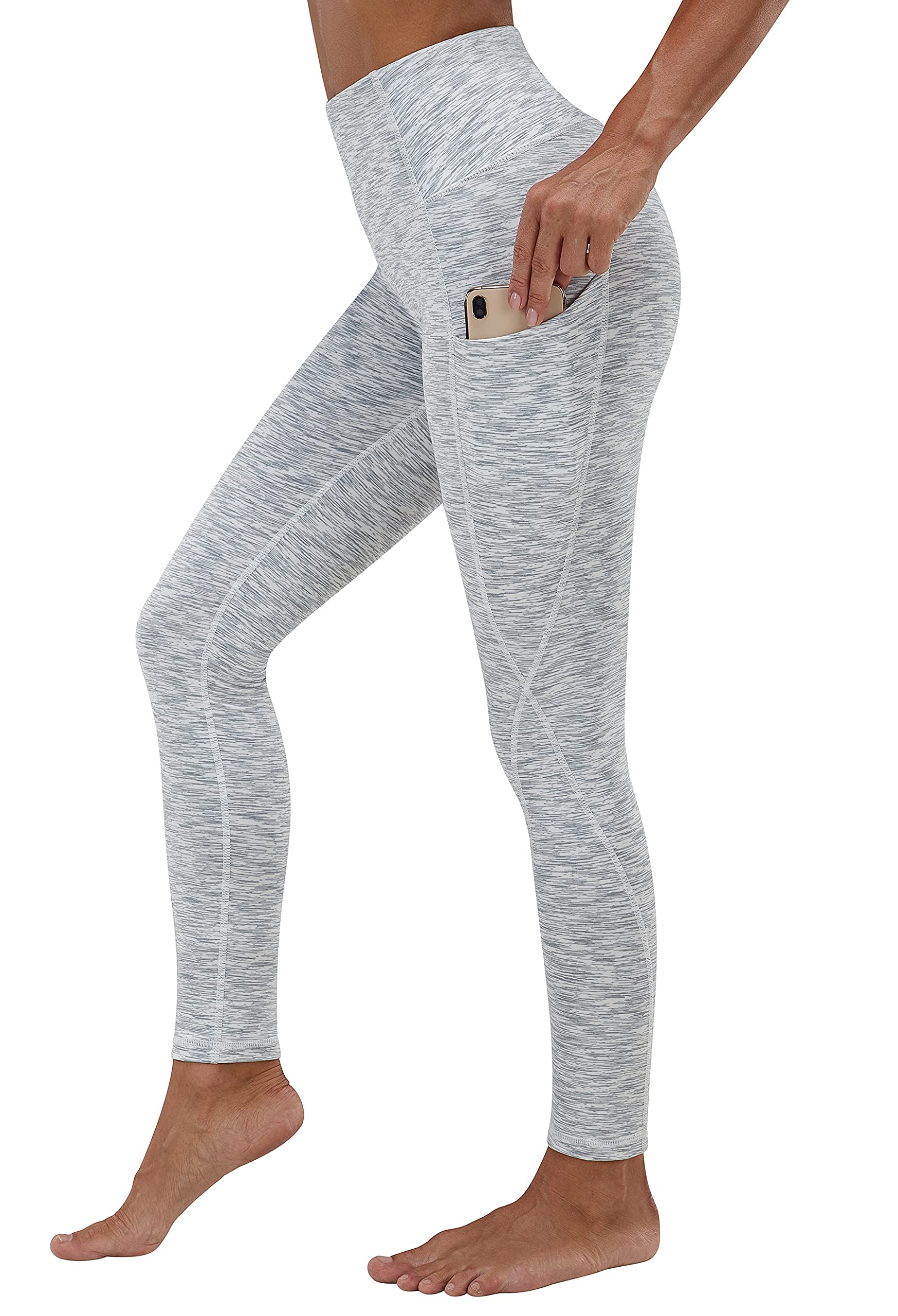 PHISOCKAT High Waist Yoga Pants for Women with Pockets - Tummy Control Workout Leggings - Comfortable Gym & Running Pants for Yoga, Pilates & Lounge Wear