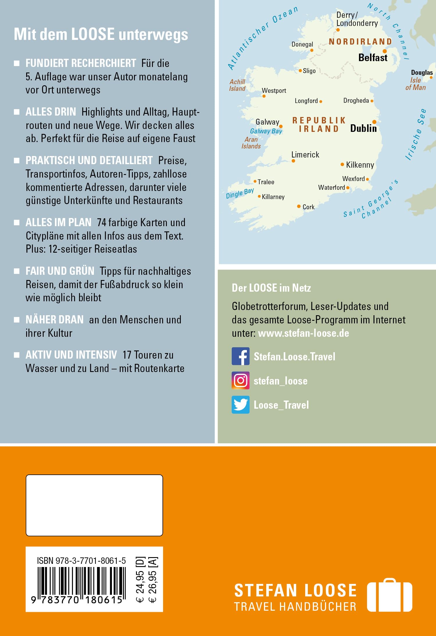 Stefan Loose Travel Guide Ireland & Isle of Man - Best Road Trip Planner for Irish Adventures, Hiking & Cultural Exploration