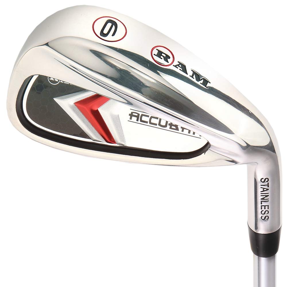 Ram Golf Accubar Men's Right Hand Iron Set 6-7-8-9-PW with 24° & 27° Hybrids | Perfect for Mid-Handicap Golfers on the Course