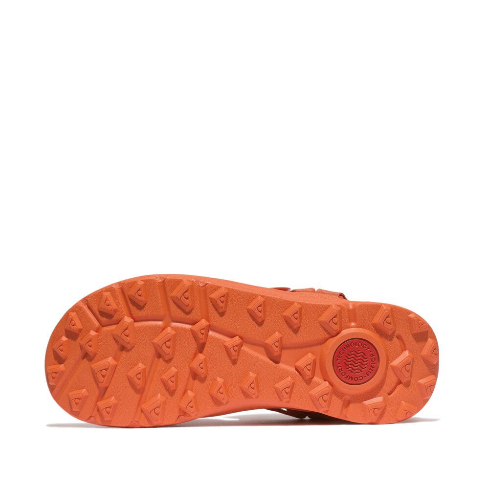 FitFlop Neo D Hyker Sandals for Women - Comfortable Walking & Hiking Shoes - Lightweight & Supportive Footwear - Perfect for Travel, Outdoor Adventures & Casual Wear (Satsuma)