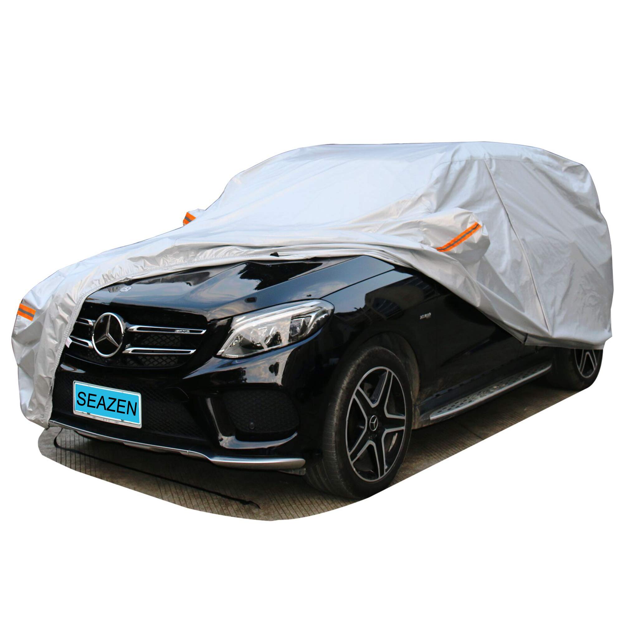 SEAZEN Waterproof All-Weather SUV Car Cover - Universal Fit Up to 190
