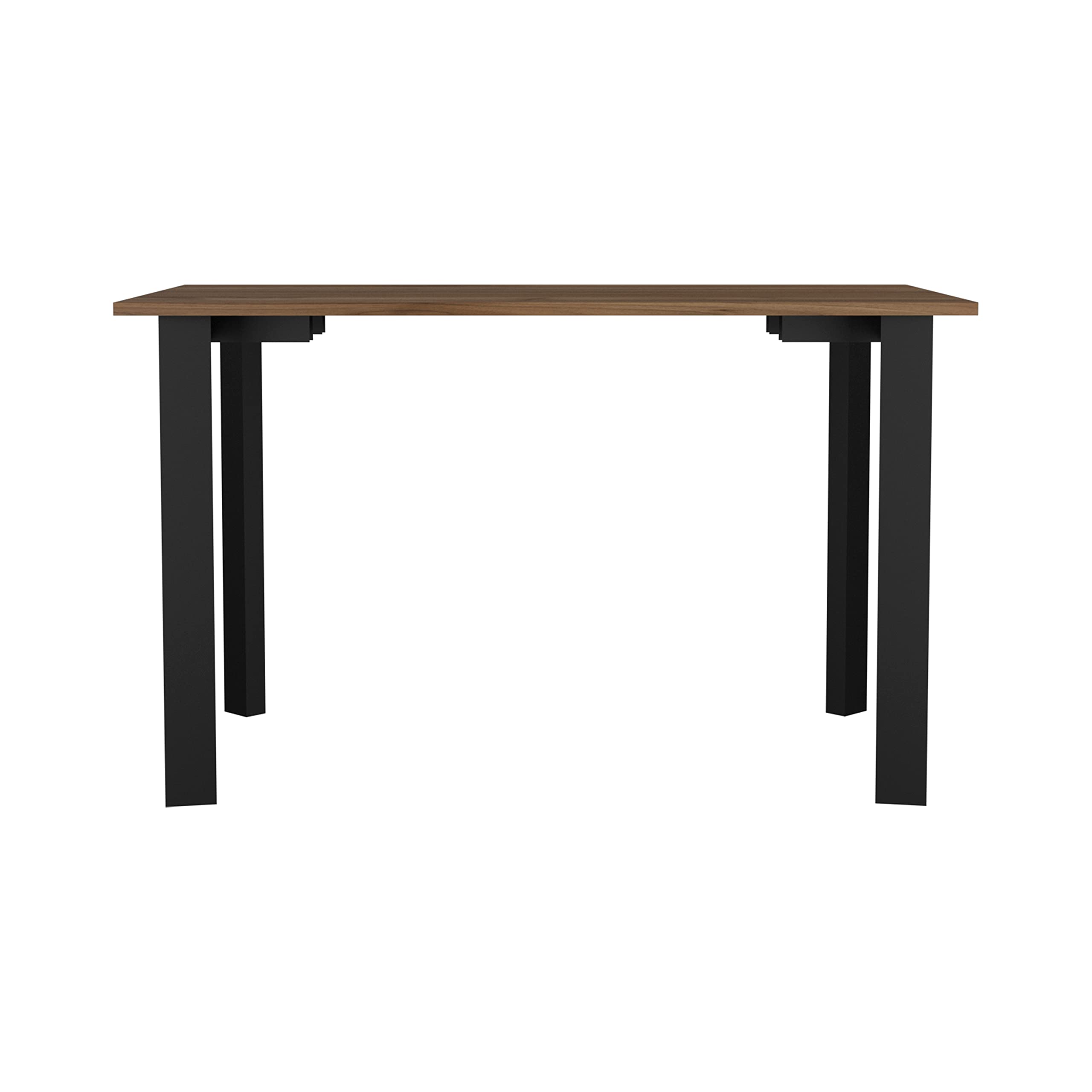 Portable Mahogany Writing Desk with 4 Sturdy Legs - Compact Home Office Desk for Study, Work & Small Spaces